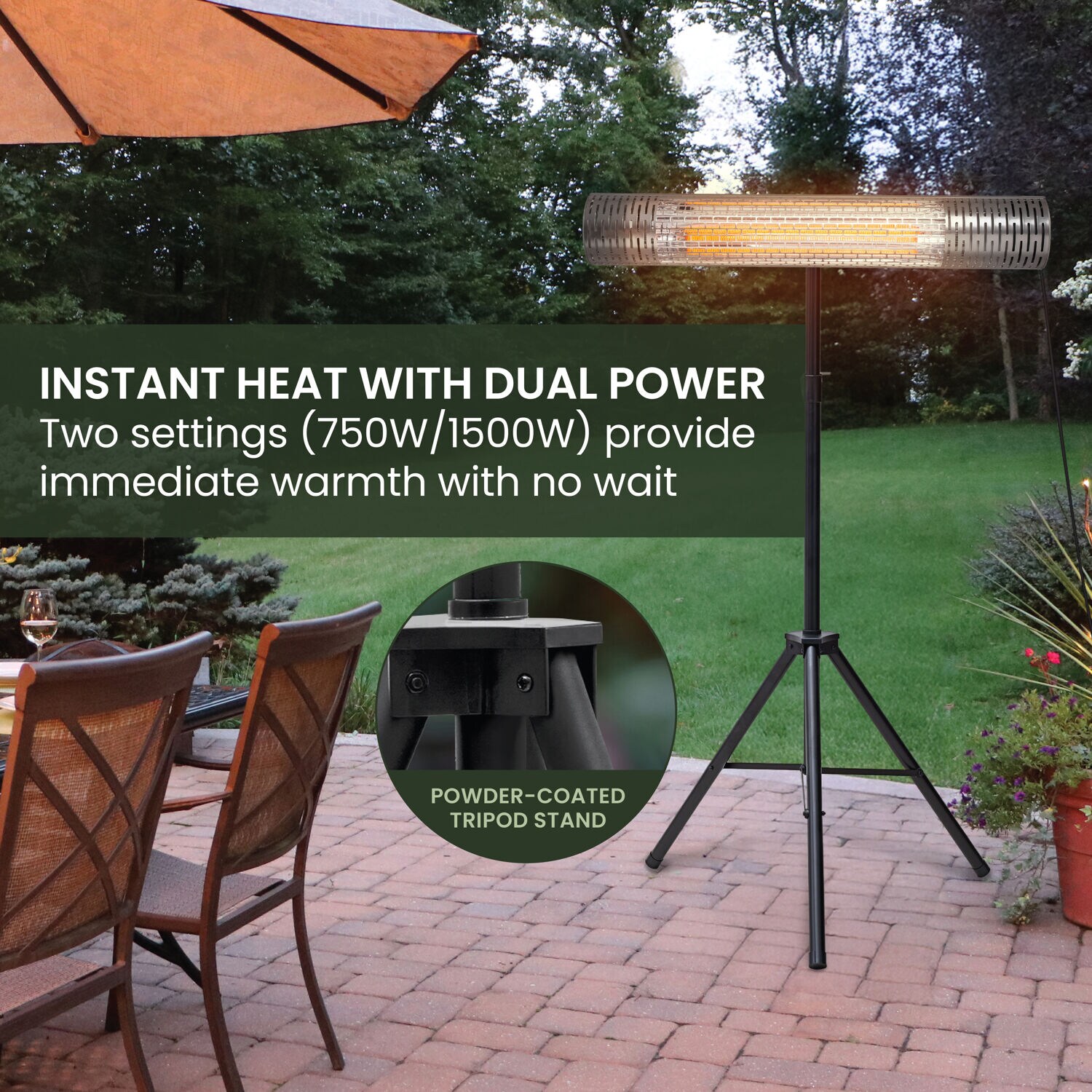 Hanover HAN1031IC-SLV Outdoor-Electric-Patio-Heaters - View #6