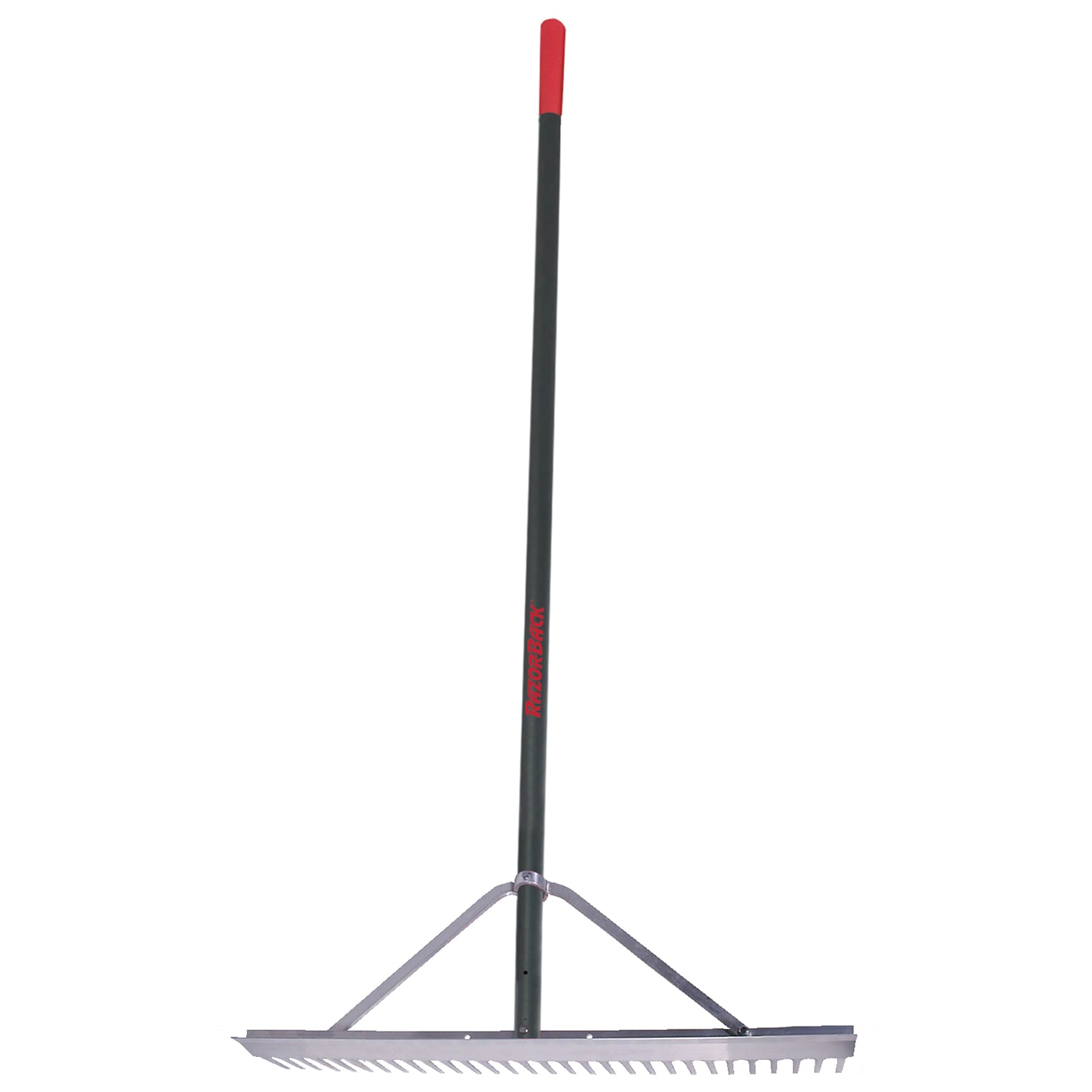 Razor-Back 63137 66-in L Aluminum -Handle Steel Garden Rake
