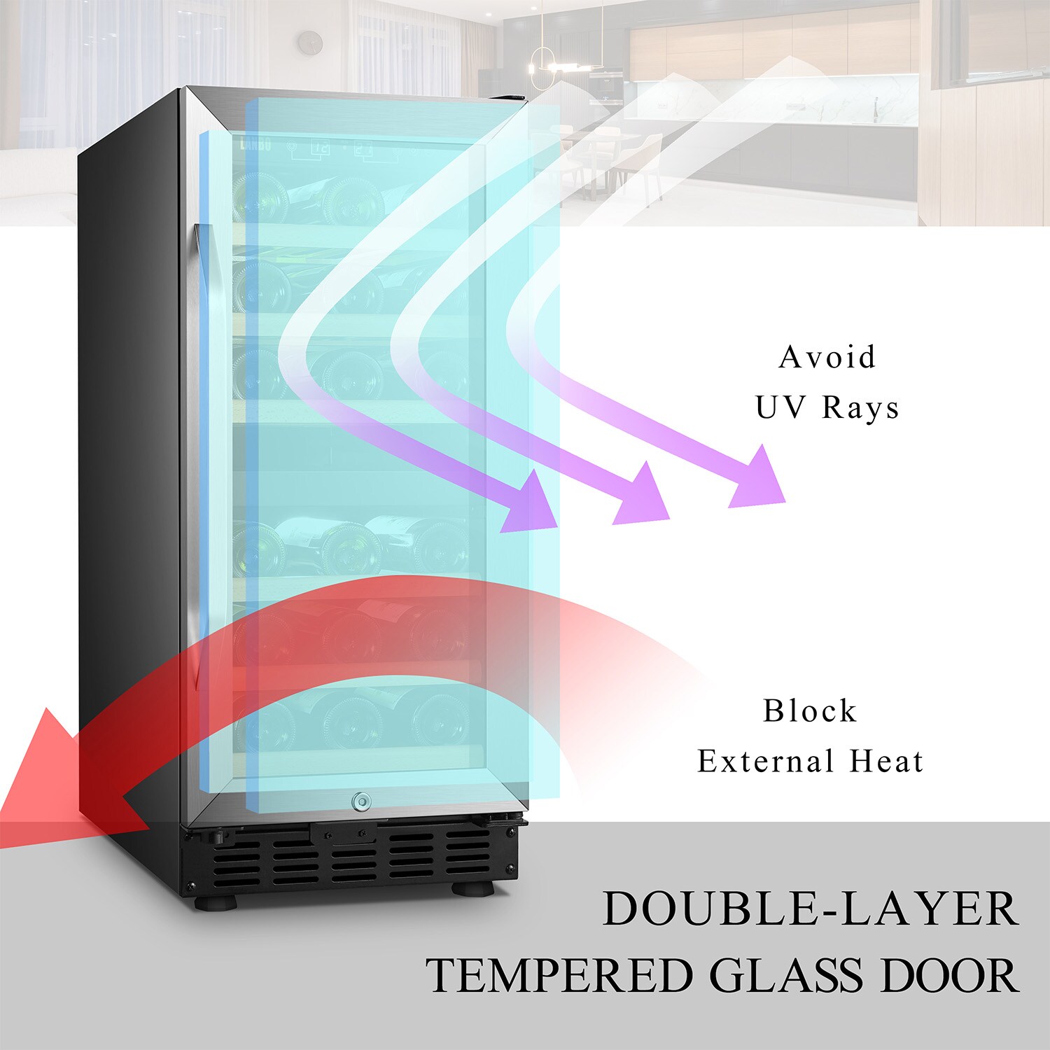 LANBO LW28D Wine-Chillers - View #3