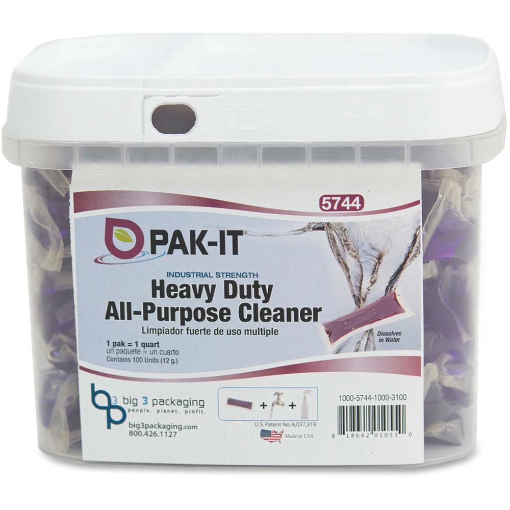 Big 3 Packaging BIG57441004 100-Count Gel All-Purpose Cleaner