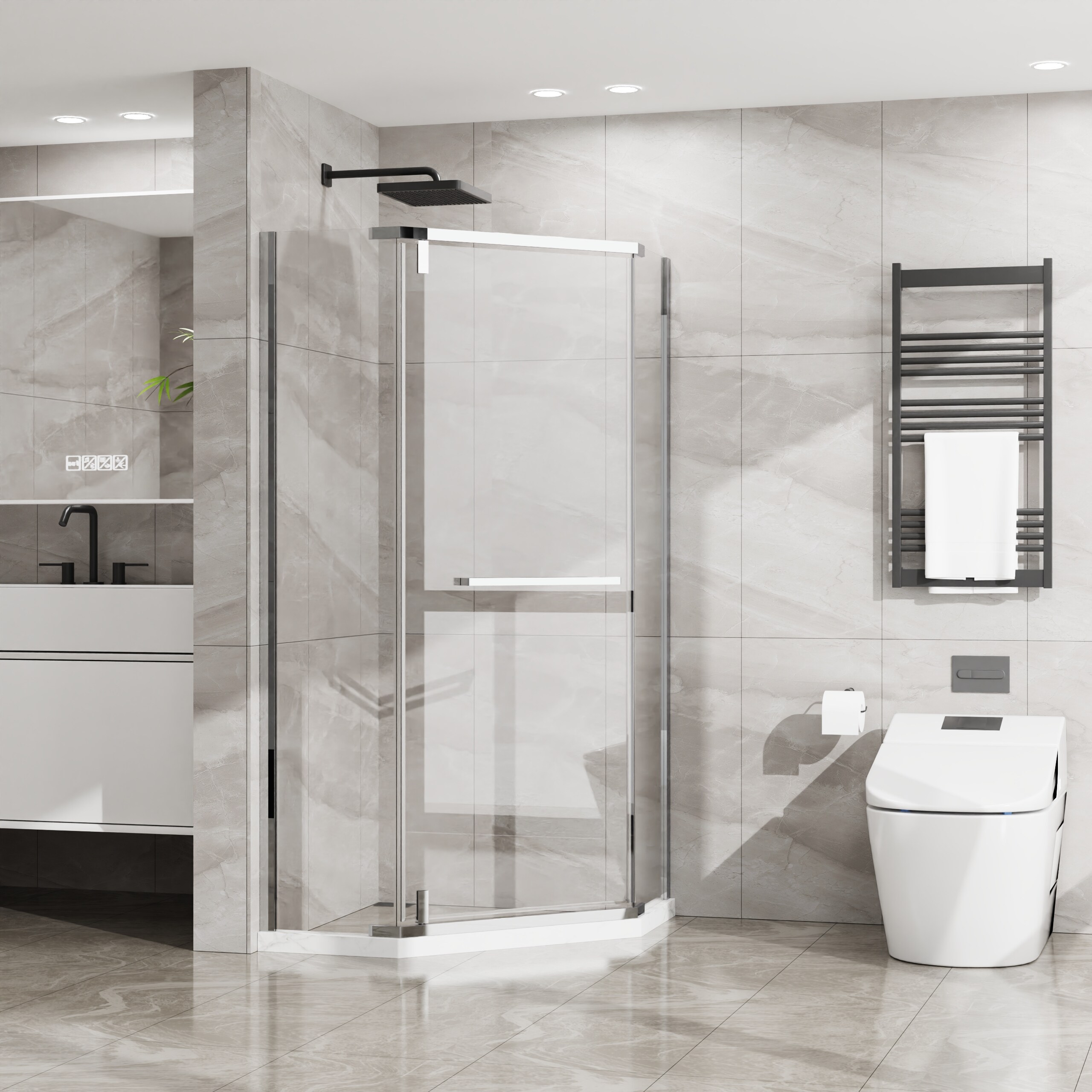 Misty Moon LW0406-GY-LYM-4 Shower-Doors - View #8