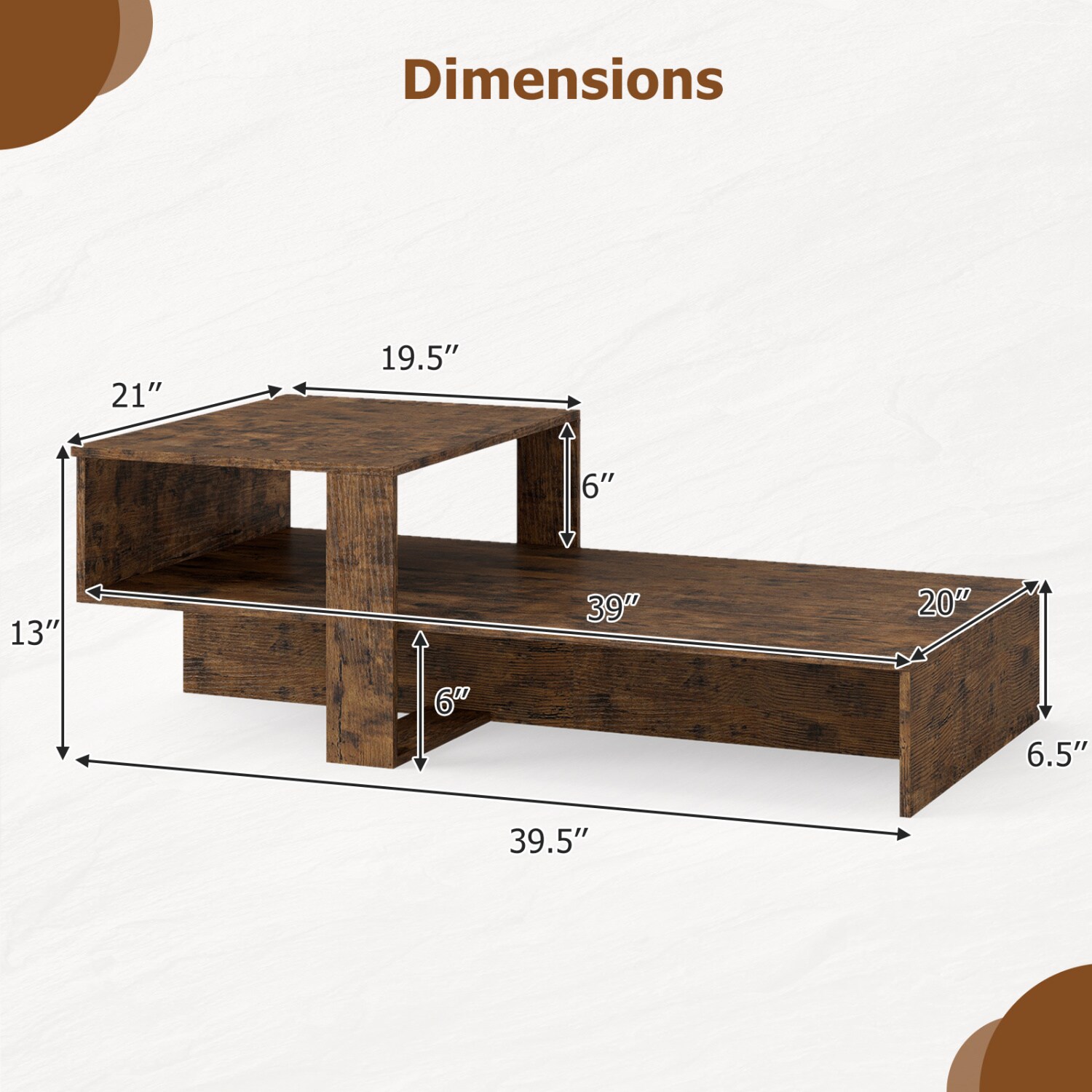 Volenca VOL-F4S5SH Coffee-Tables - View #3