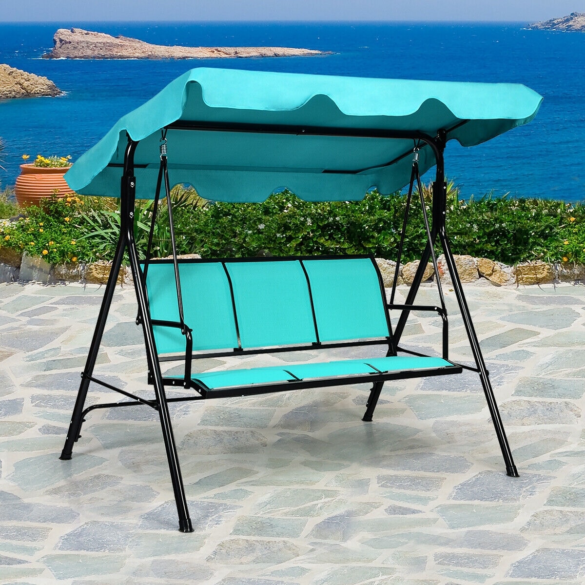 Forclover HYFE-70492BL Replace-Porch-Swing-Glider-Tops - View #5