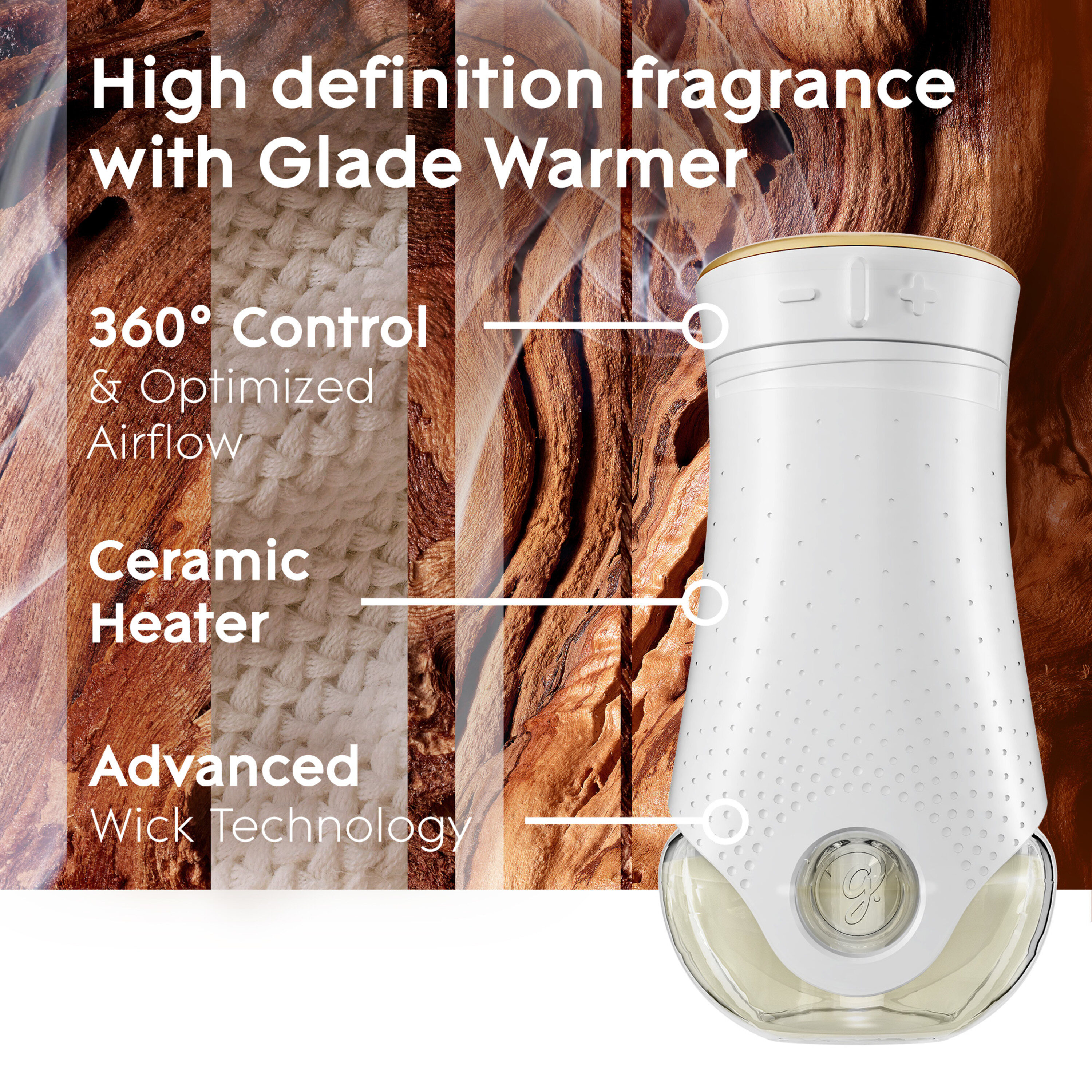 Glade PlugIns Scented Oil & Holders, Cashmere Woods, 0.67 Oz., 8/Pack  (328607)