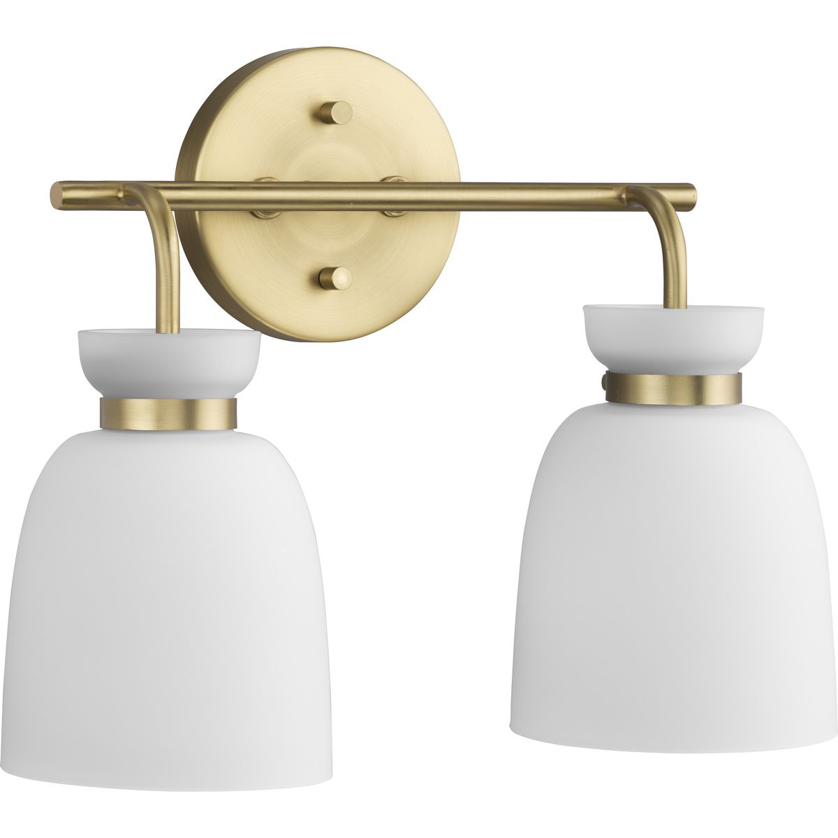 Progress Lighting P300485-191 Lexie 14-in 2 -Light Brushed Gold Modern/contemporary Vanity light