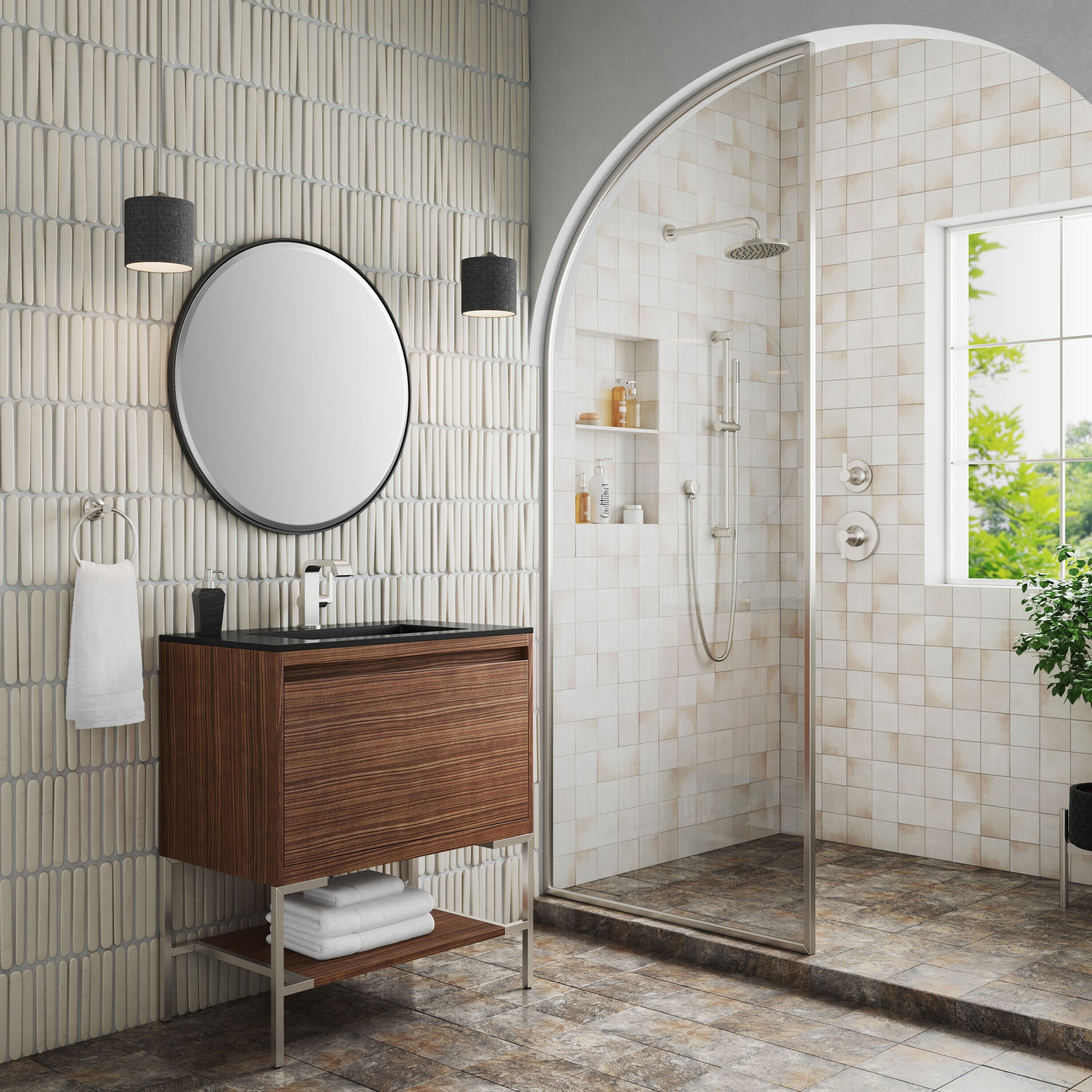 James Martin Vanities 805-V31.5-W-BN-CH Bath-Vanity-Combo - View #5