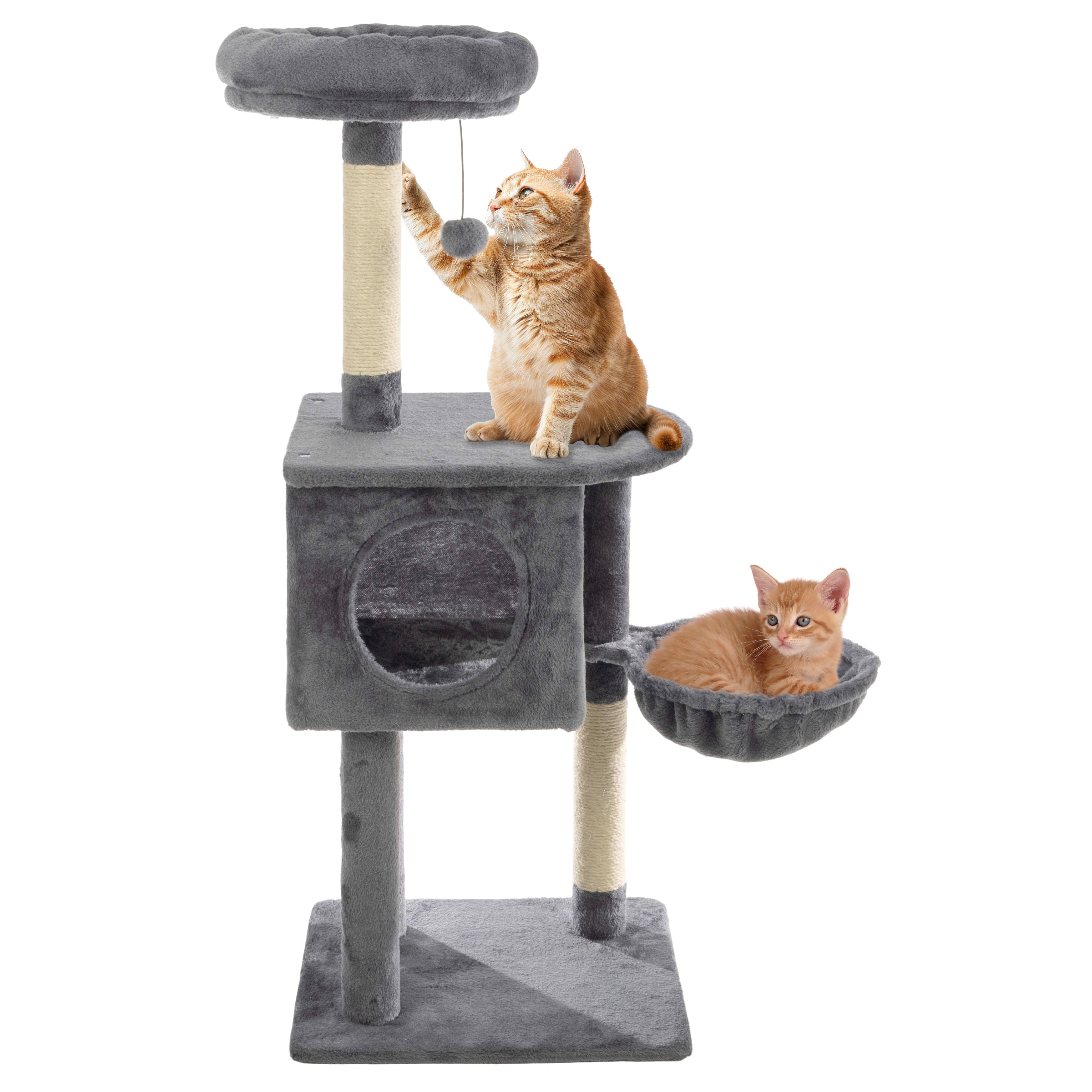 PETMAKER - 47in Tall Cat Tree Tower (Gray)