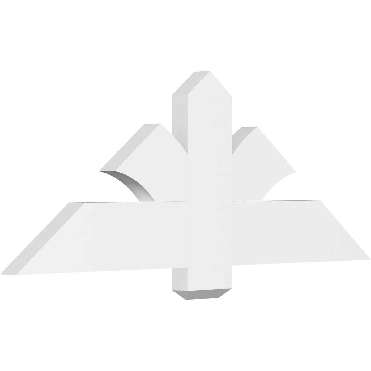 Ekena Millwork GBP048X18X0206RED00 Redmond White PVC Gable bracket
