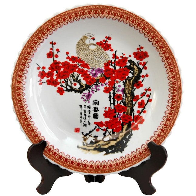 Cherry Blossom Porcelain Plate, Barrister Bookcase Cherry Blossom
