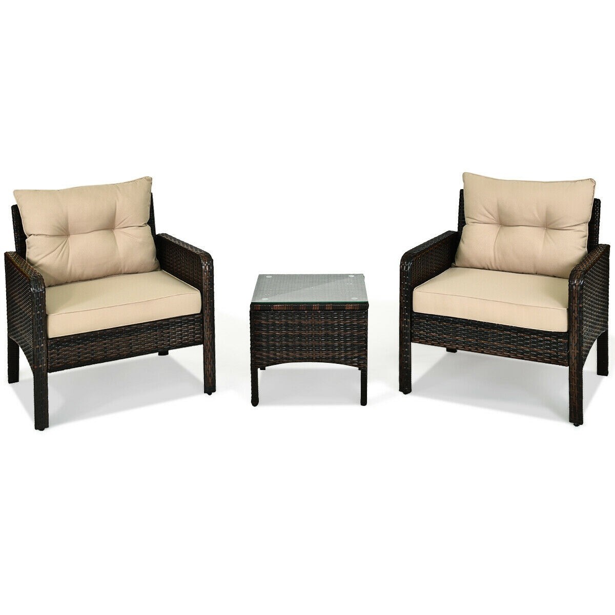 Griswold 3 piece conversation deals set with cushions