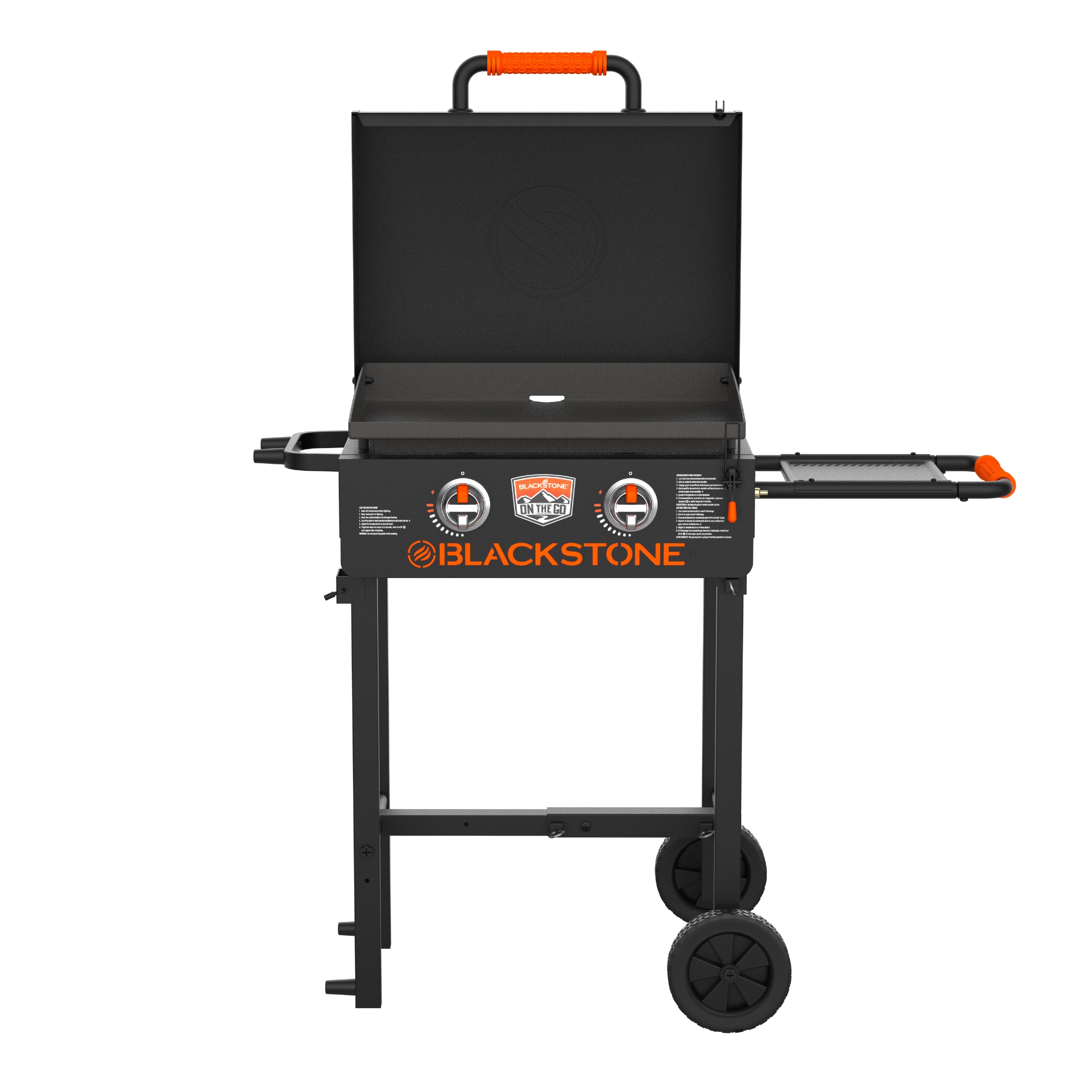 Blackstone 22-in On the Go Cart Griddle with Hood 361-Sq in Black Portable Gas Grill the Grills department at Lowes.com