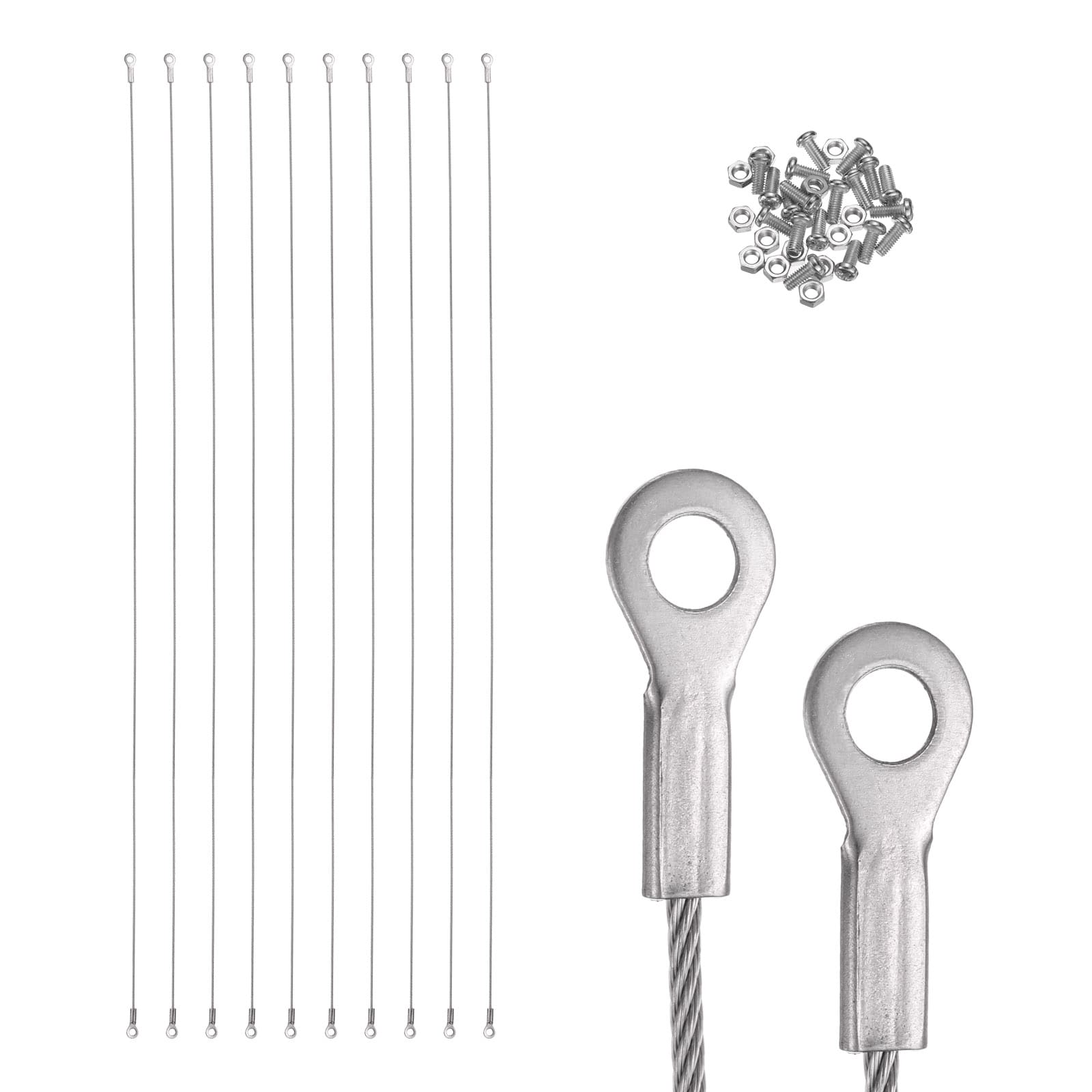 Unique Bargains 10pcs 32 Inch Cabinet Door Restraint with Screws 304 Stainless Steel Cupboard Door Protector Hinge Limiter for Restricting Cabinet Door Swing and Limiting Door Opening Angle