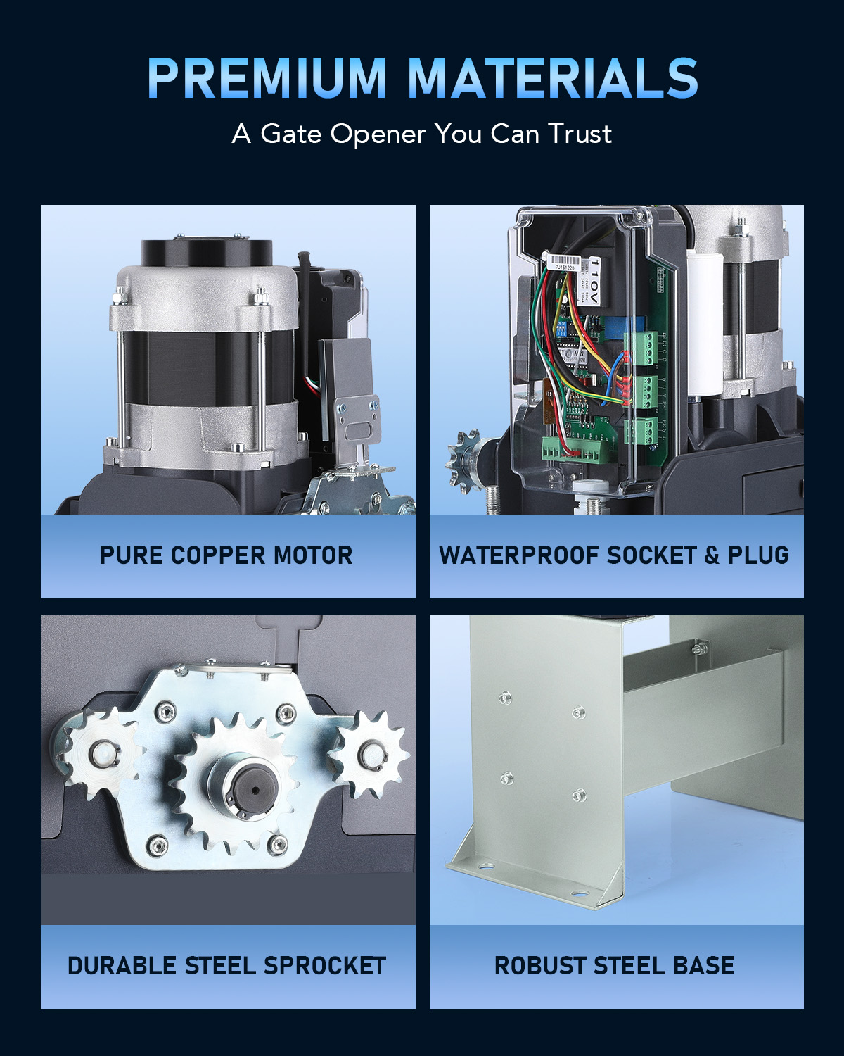 CO-Z SGO-3300-00 Gate-Opener-Kits - View #5