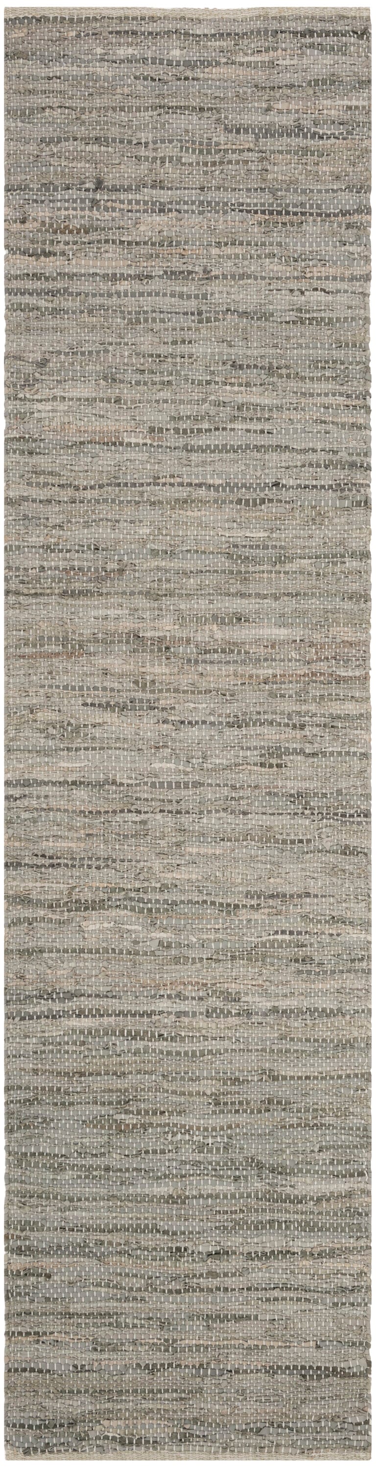 Safavieh VTL105A-26 Vintage Leather Kirby 2 x 6 (ft) Leather Gray Rectangular Indoor Coastal Runner rug