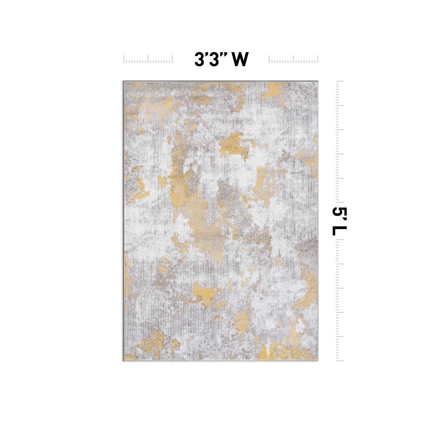 World Rug Gallery 934YELLOW3X5 rugs - View #3