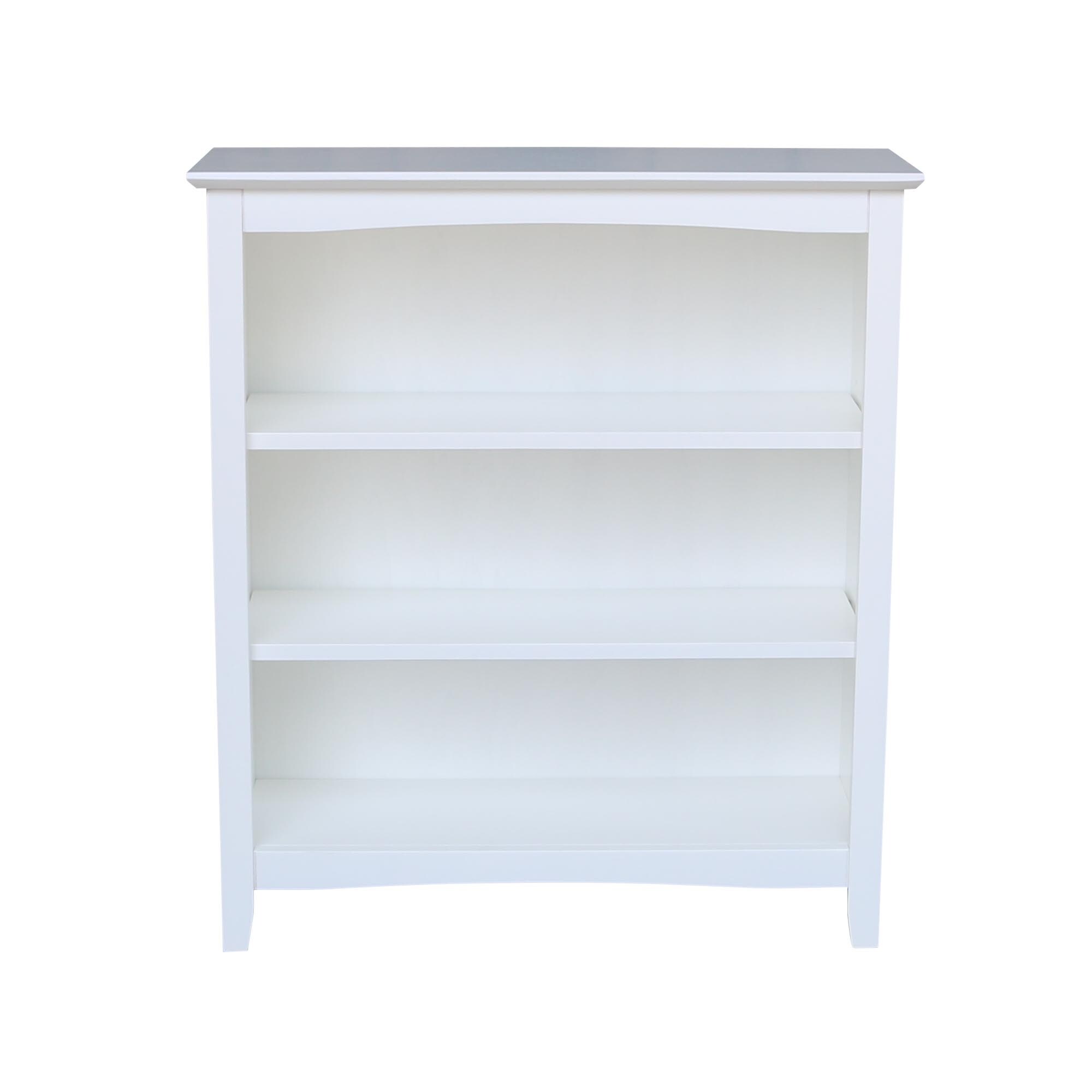 Style Selections White 3-Shelf Bookcase (24.8-in W x 31.65-in H x