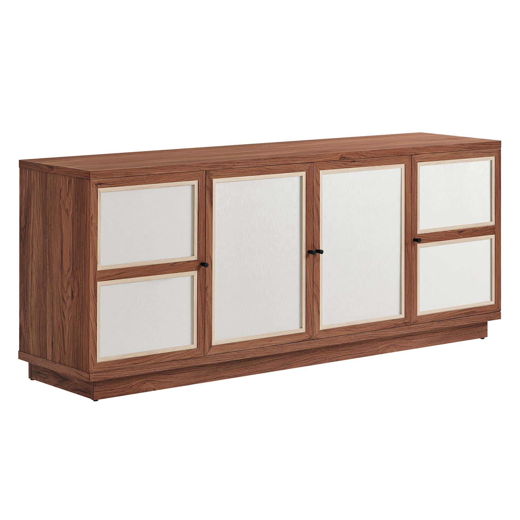  Capri 63-in Wood Grain TV Console in Walnut