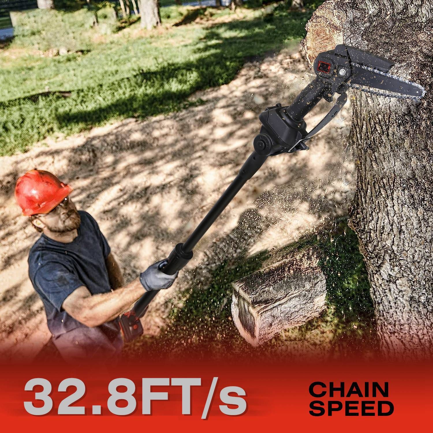 JUSHUA FL-X3AY0A Cordless-Pole-Saw - View #3