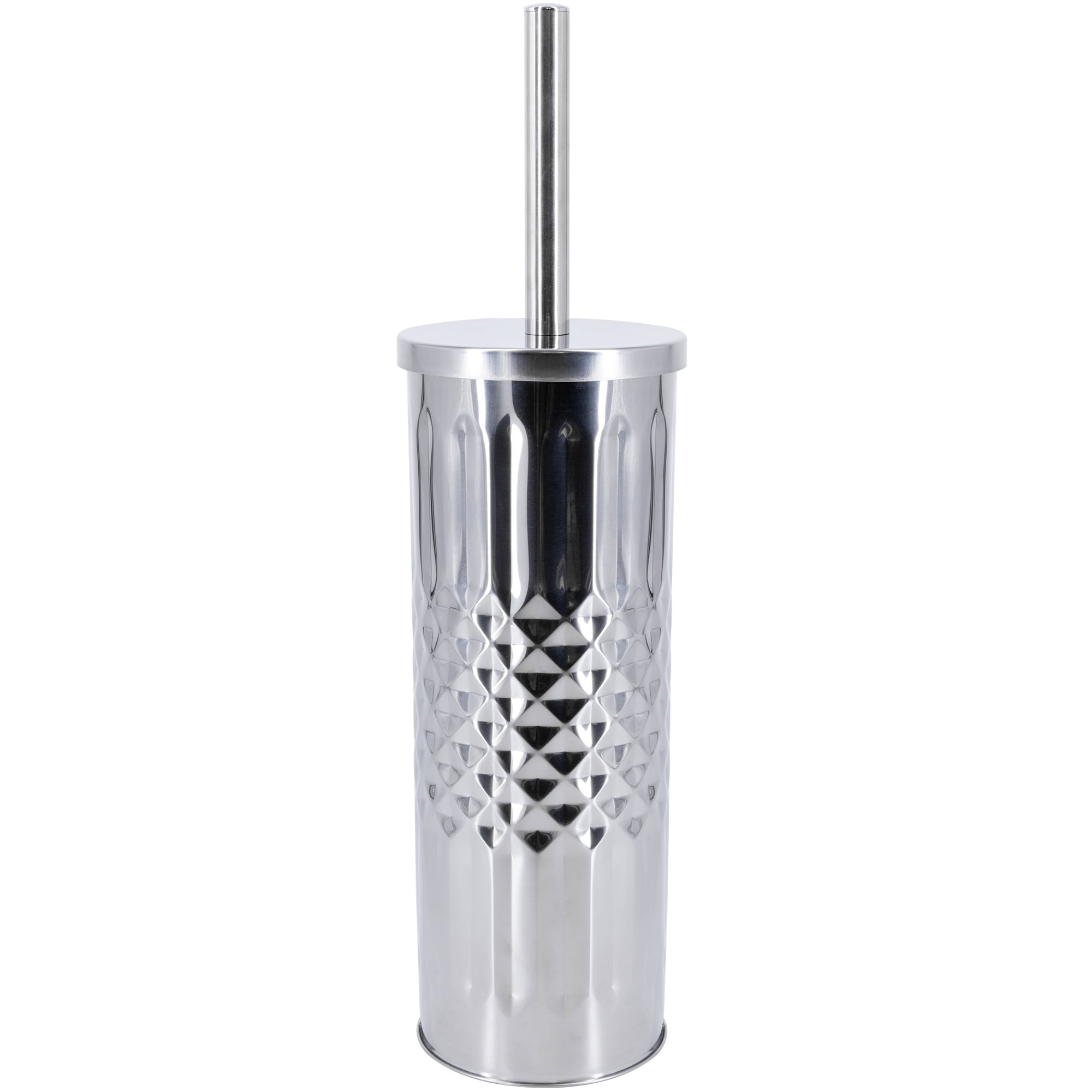 Toilet Brush and Holder, Compact Size Toilet Bowl Brush with Stainless  Steel Handle, Small Size Plastic Holder Easy to Hide, Space Saving for  Storage