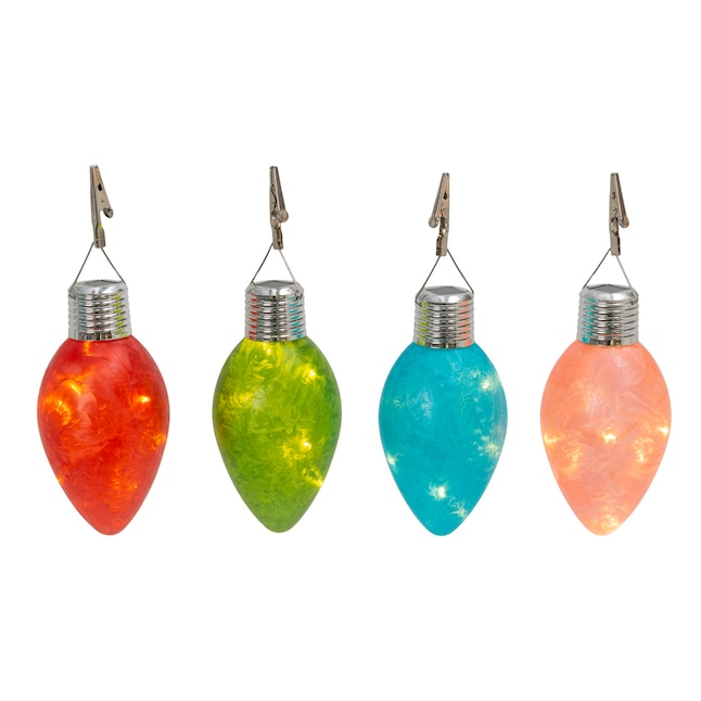 Gerson International 4-Pack 6.5-in Hanging Ornament Hanging Decoration ...