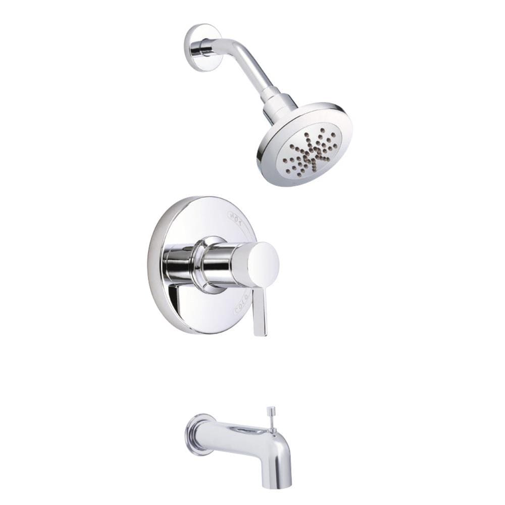 Danze Amalfi Chrome 1-handle Single Function Bathtub and Shower Faucet ...