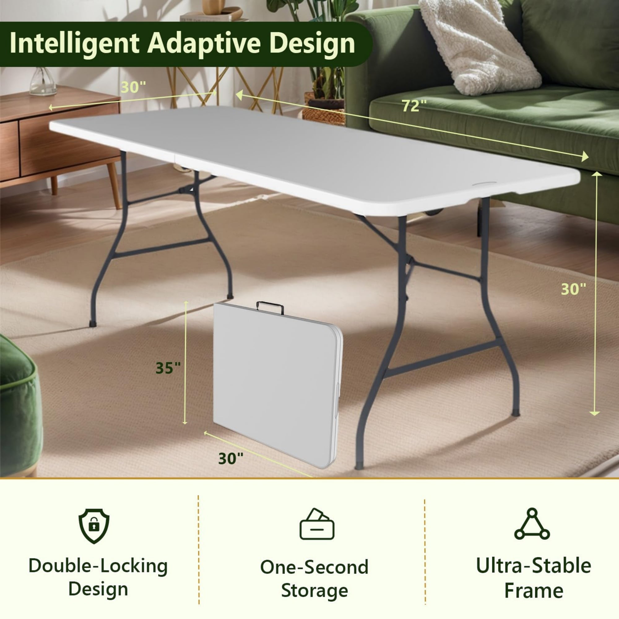 Yardgrace BSHTCS027WH1 Folding-Tables - View #7