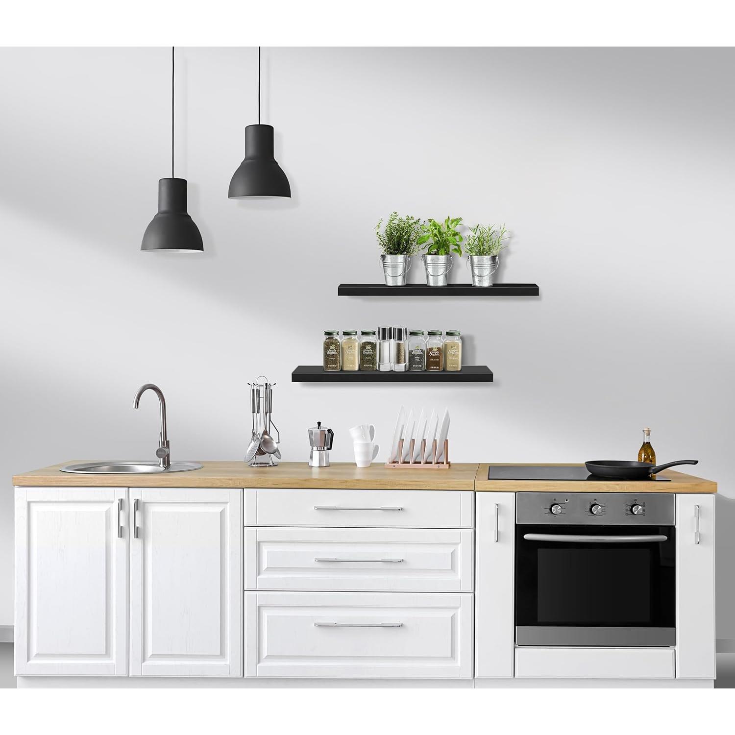 SORBUS WD-FLT-BLK Wall-Mounted-Shelving - View #5