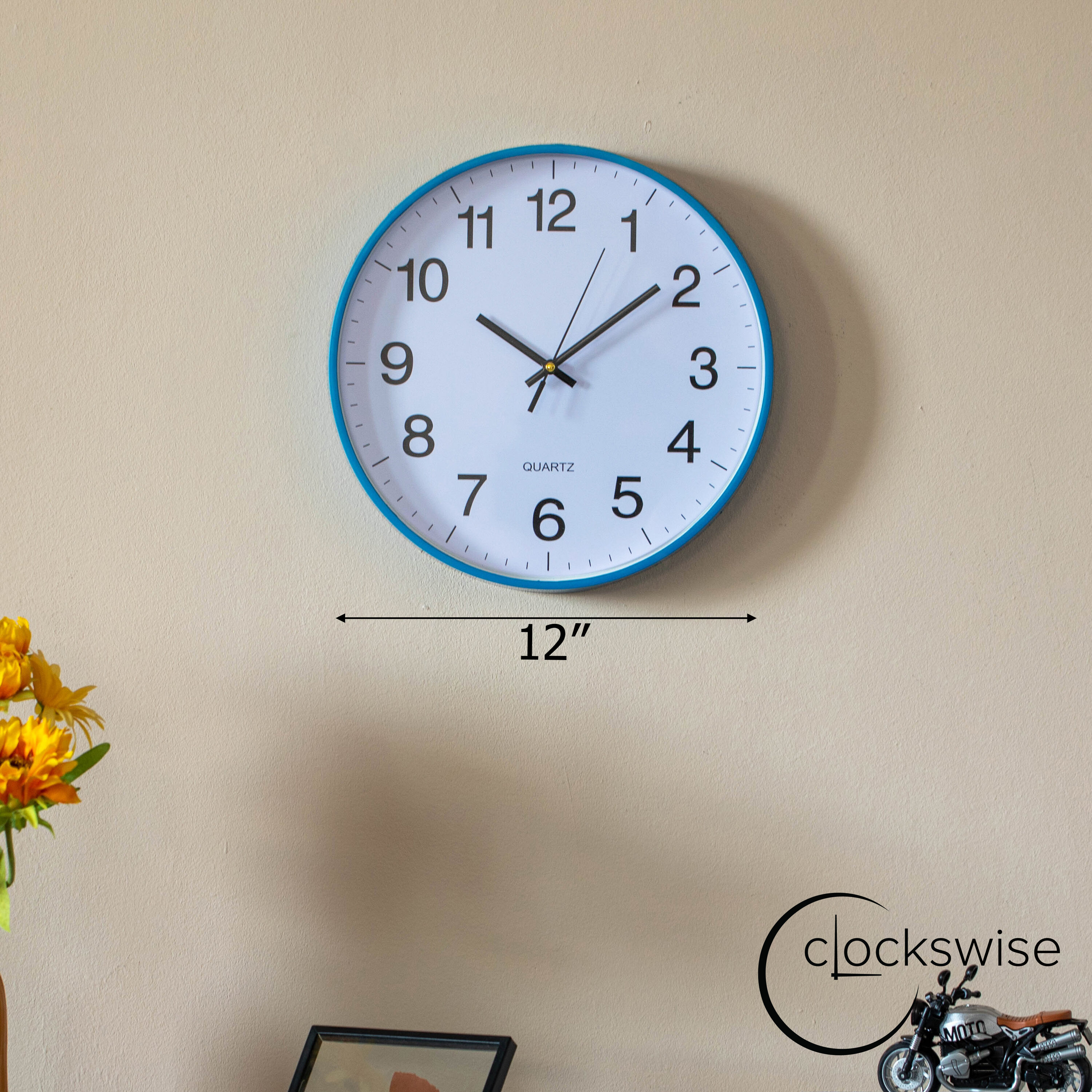 Clockswise QI004744.BL.12 Indoor-Outdoor-Clocks - View #2