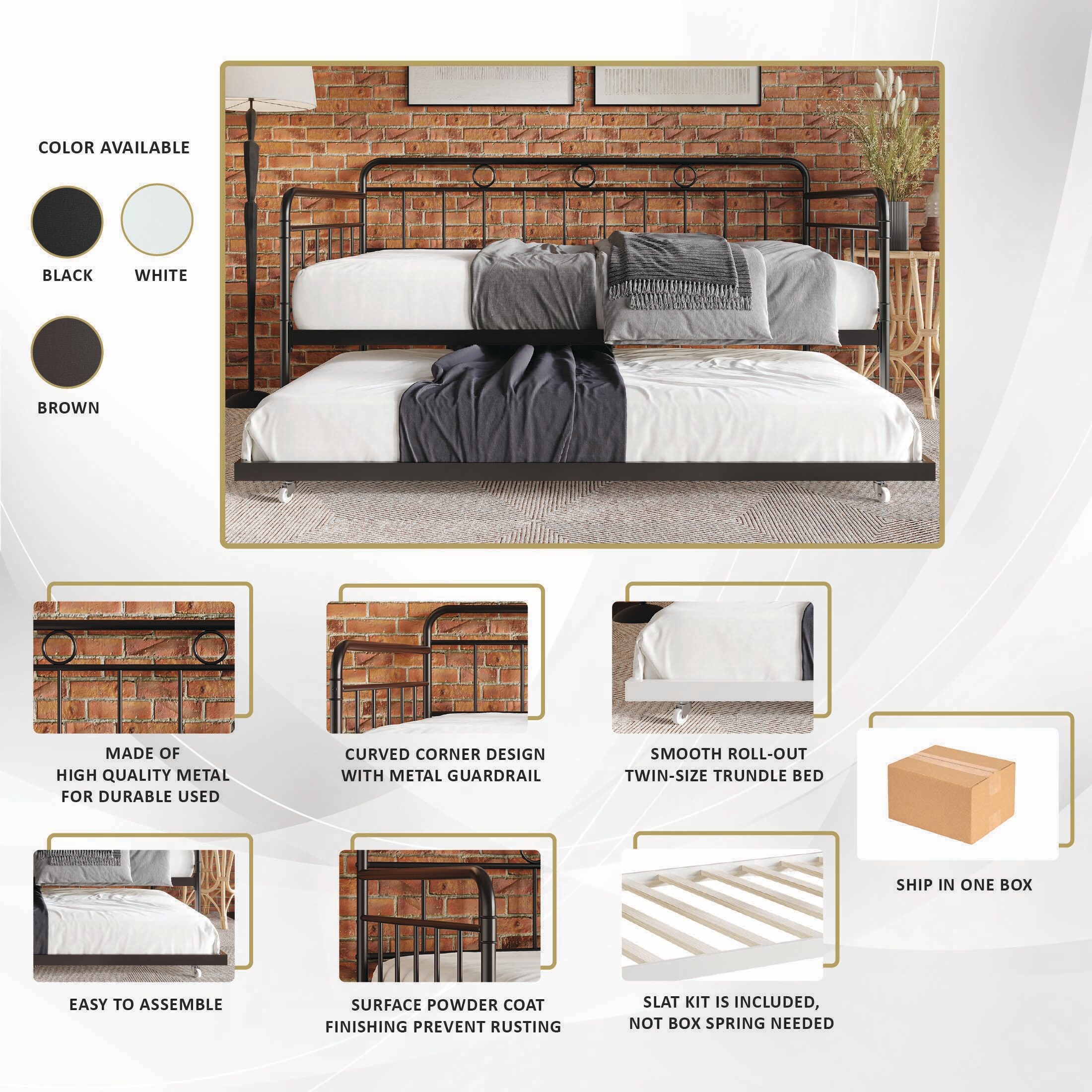 CasePiece CMD022TT-BK-MT futons - View #6