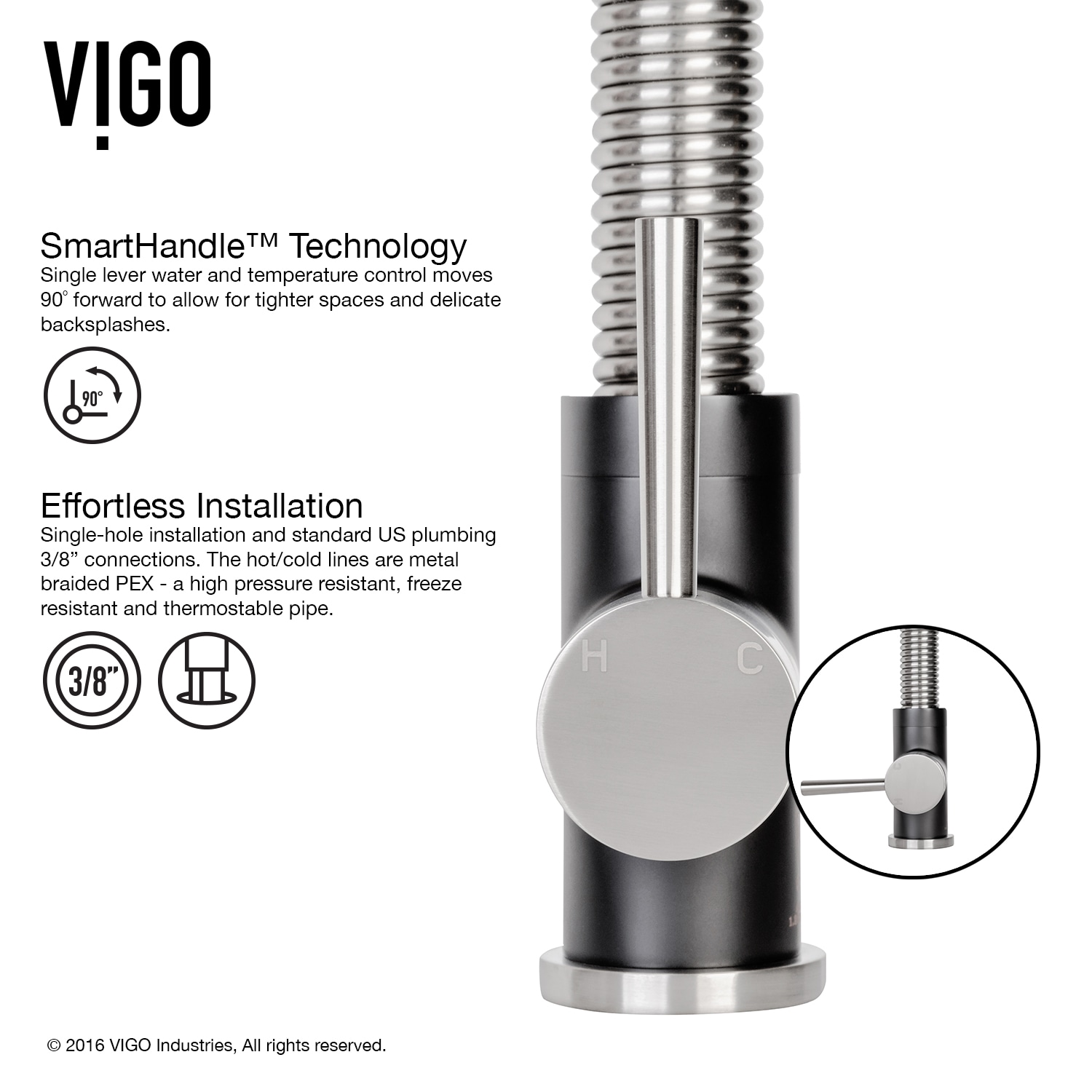 VIGO VG02001STMBK2 Kitchen-Faucets - View #8