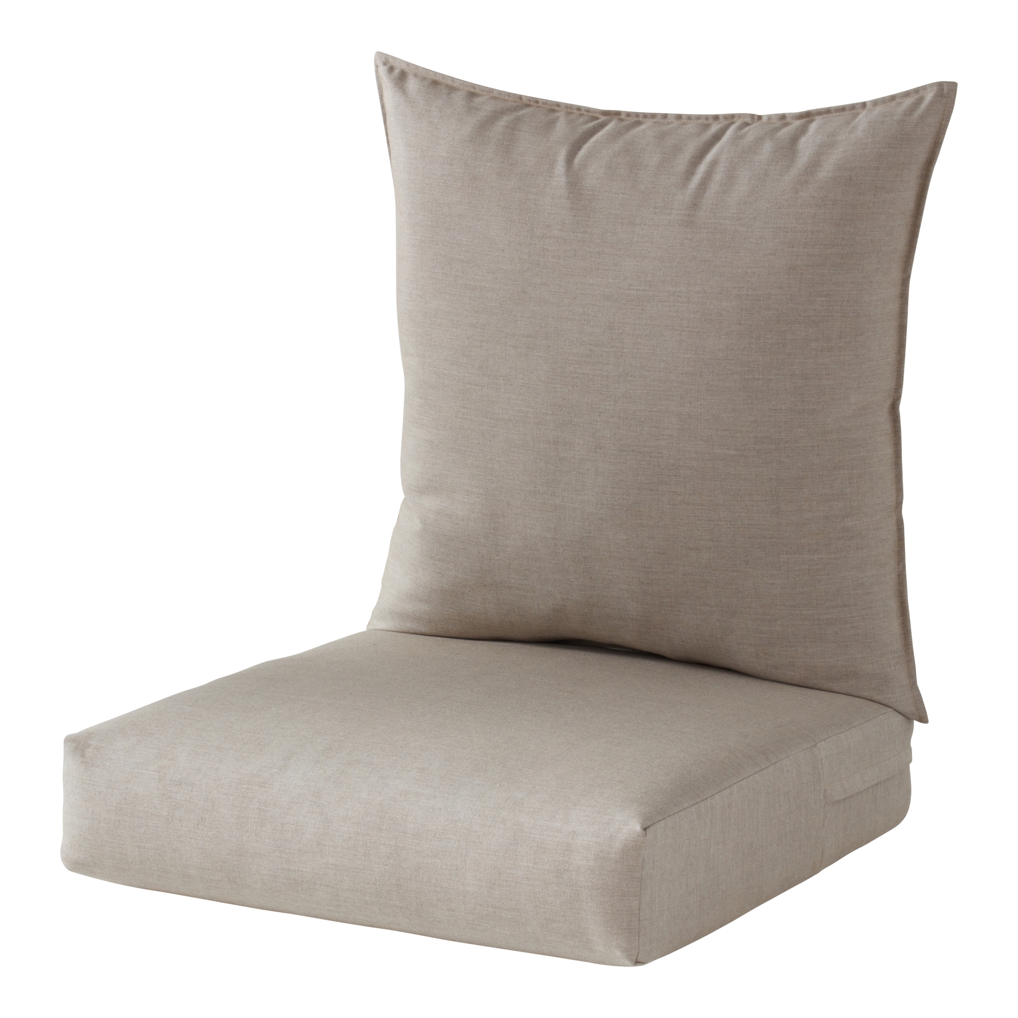 Greendale Home Fashions SC7840-ASH Sunbrella 24-in x 24-in 2 -Piece Cast Ash Deep seat patio chair cushion