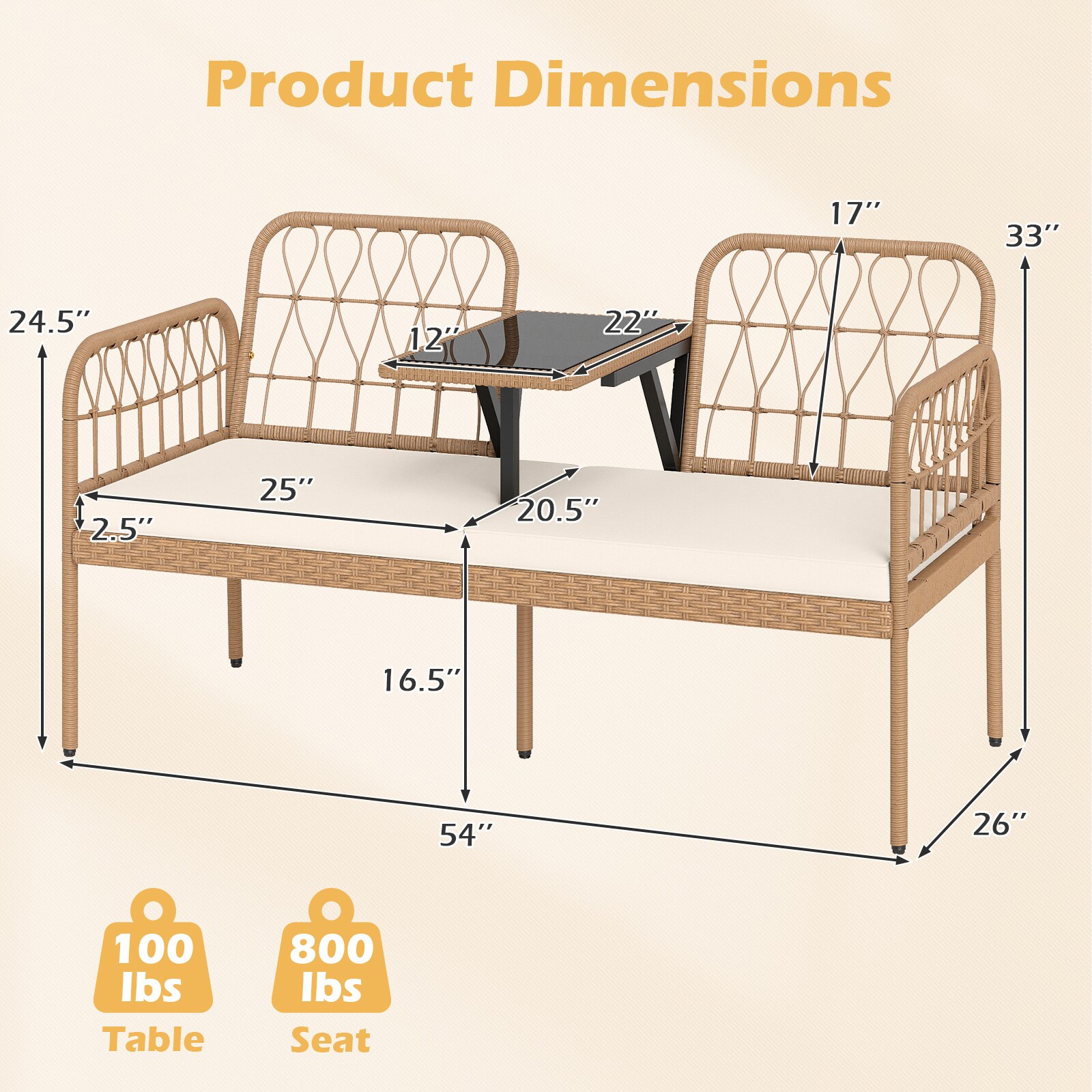 CALVON RCOF-10895WH benches - View #2