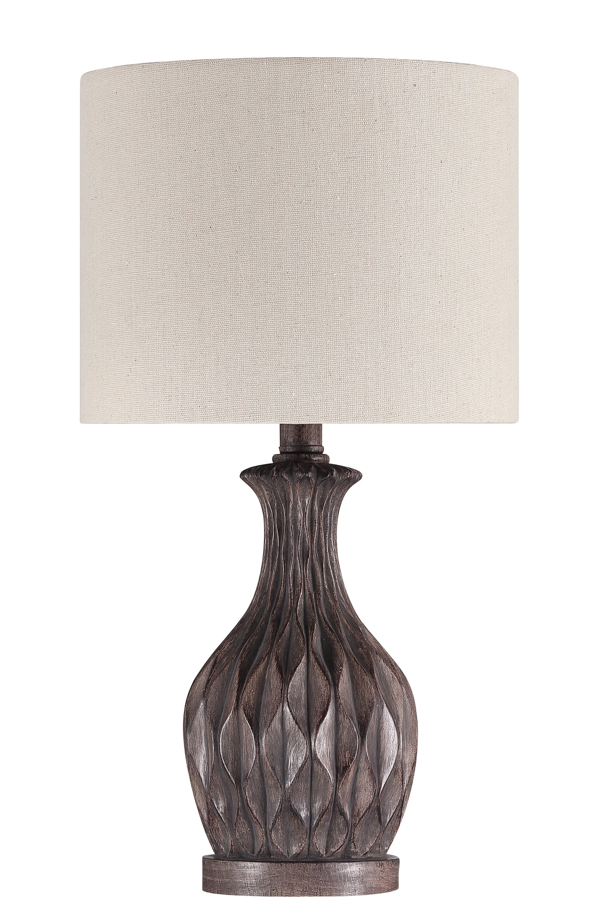 Craftmade 86265 17.72-Inches Painted Brown On/Off switch Table Lamp with Fabric Shade 2 -Set