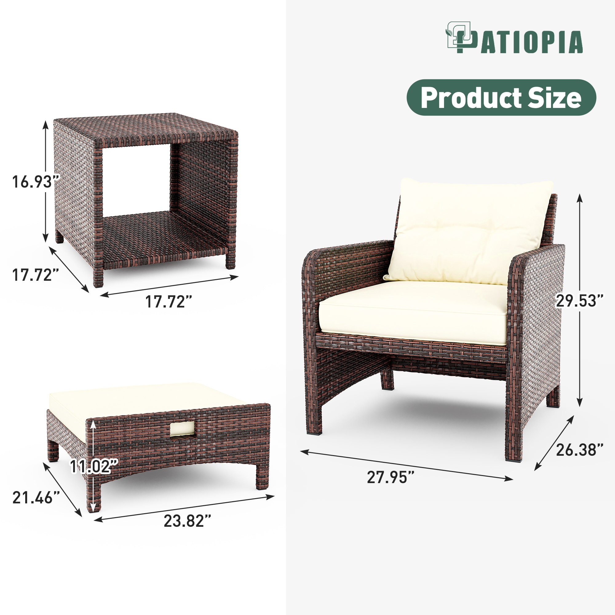 PamaPic BT-JD5-WL1 Patio-Conversation-Sets - View #8
