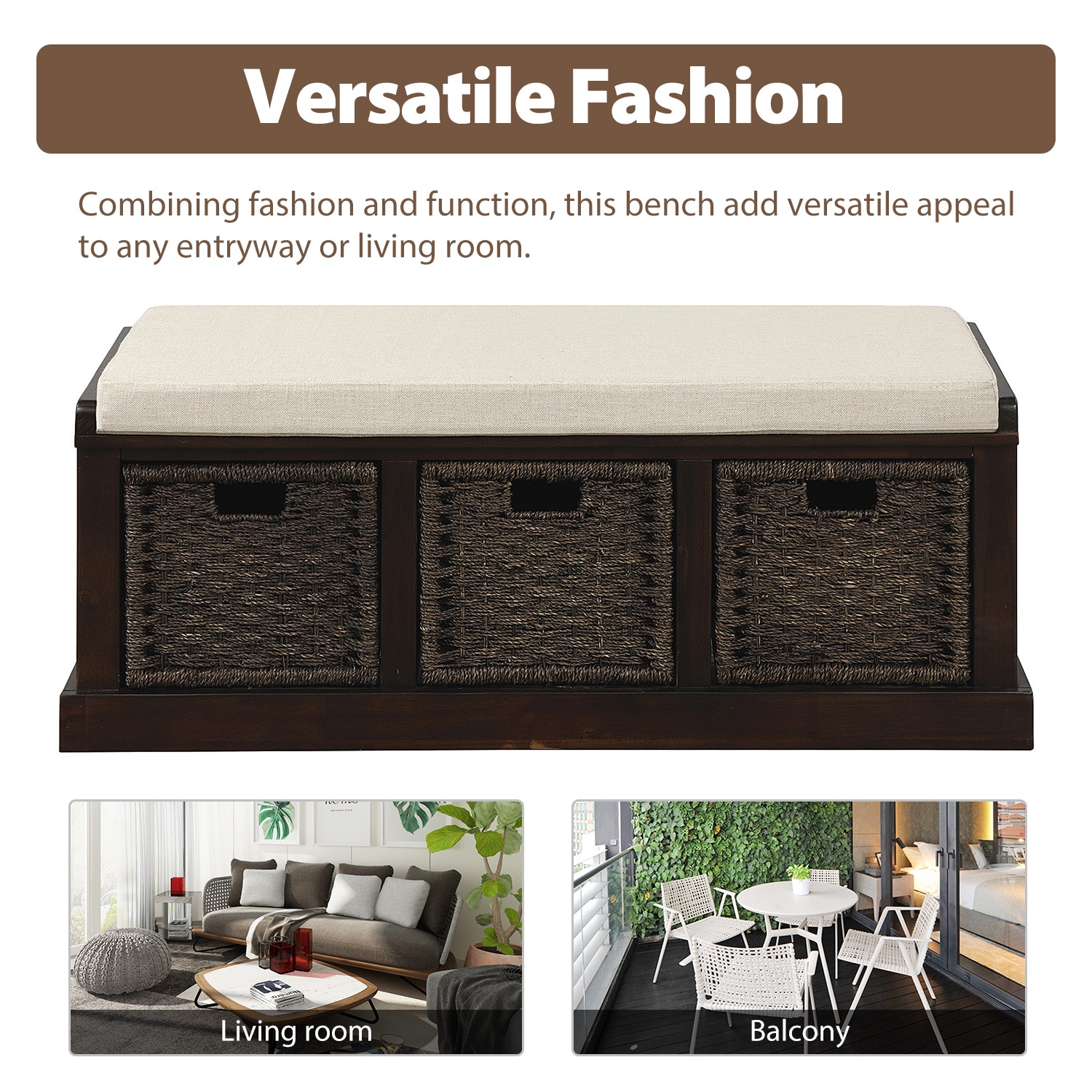 ModernLuxe WF193443AAB bench - View #4