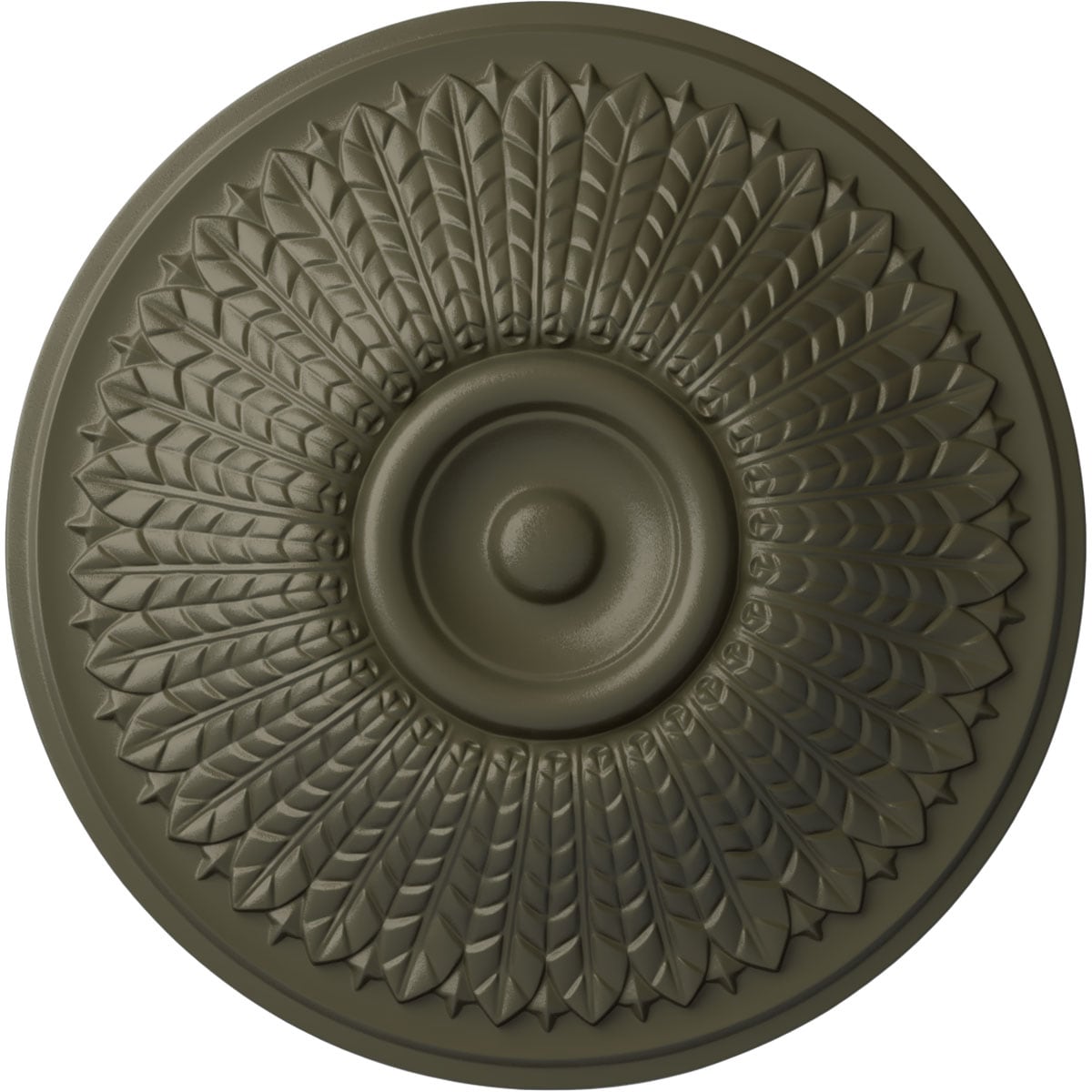 Ekena Millwork CM23MOWHF Modena 23.5-in W x 23.5-in L Painted Witch Hazel Polyurethane Whole Ceiling Medallion