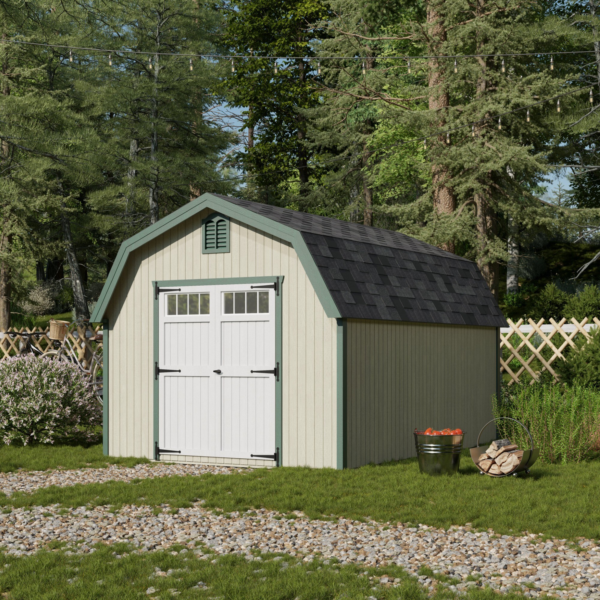 Little Cottage Co 10X14 GCGS-PC Wood-Storage-Buildings - View #2