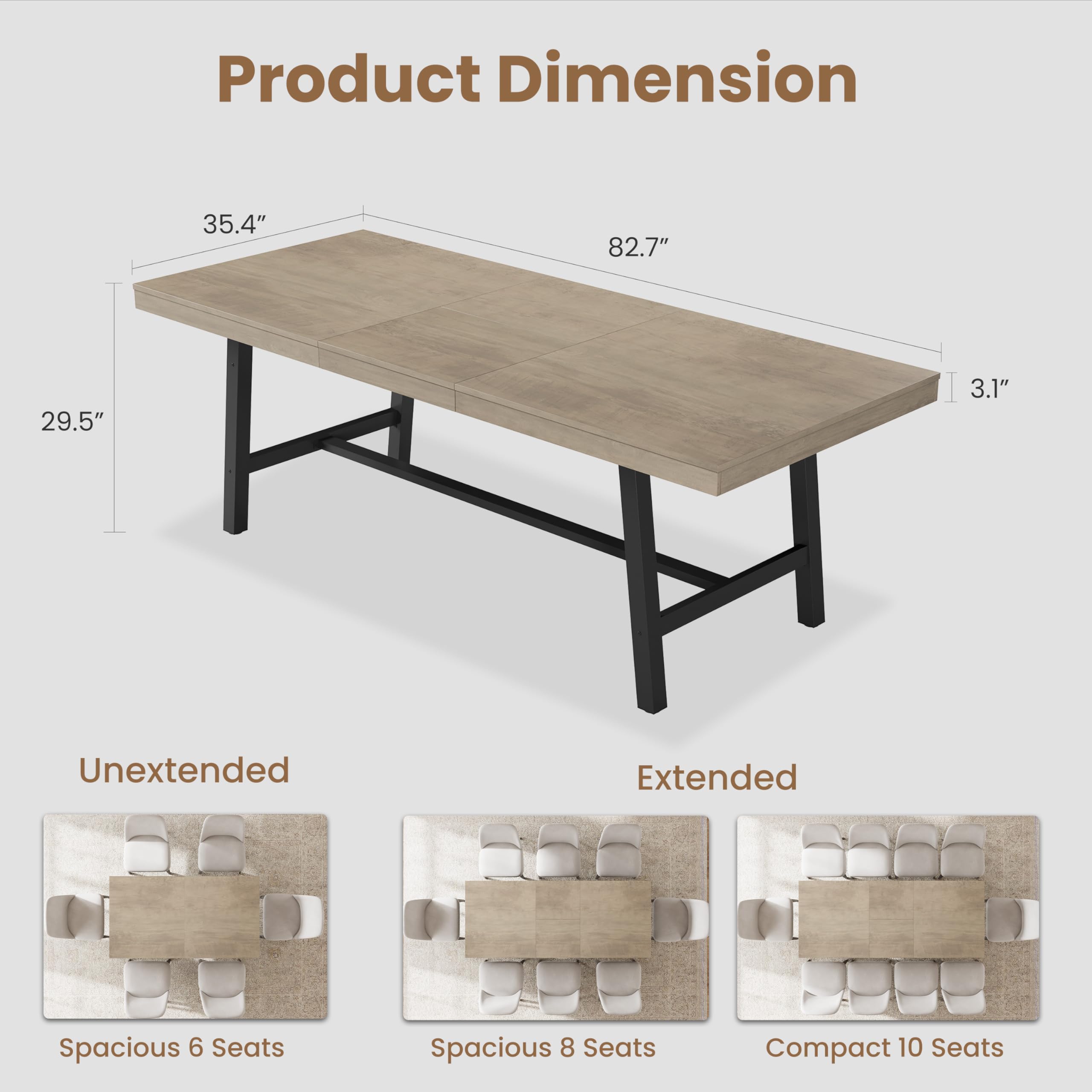 Assile ZDJXOOPCE13-0I Dining-Tables - View #3