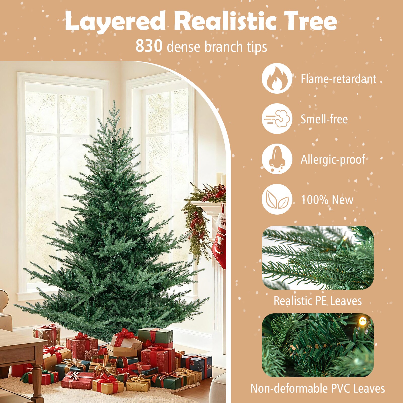 LIVIZA HYS25195US6 Artificial-Christmas-Trees - View #6