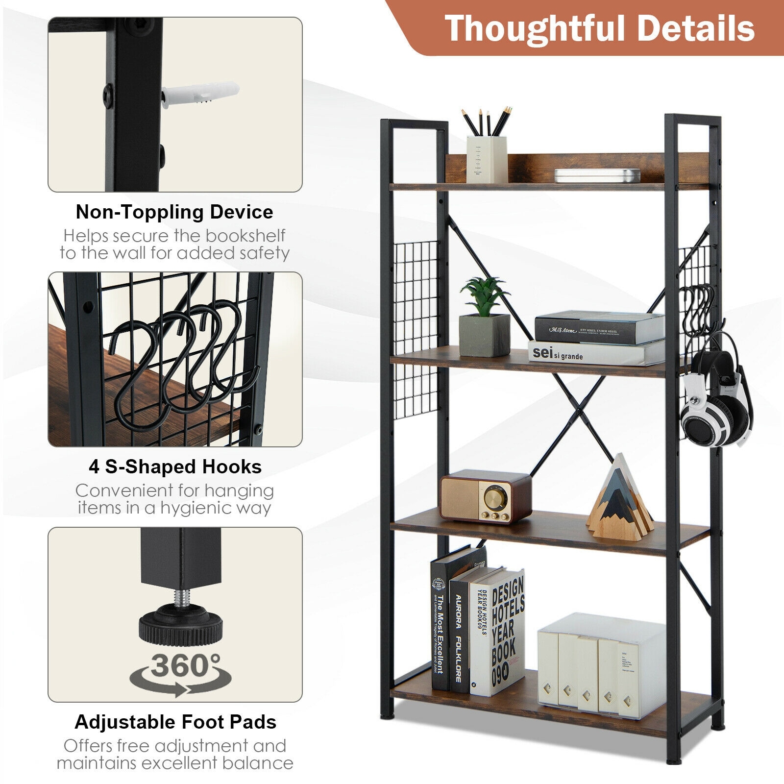 SUGIFT LW018SUGHY193 Free-Standing-Shelving - View #4