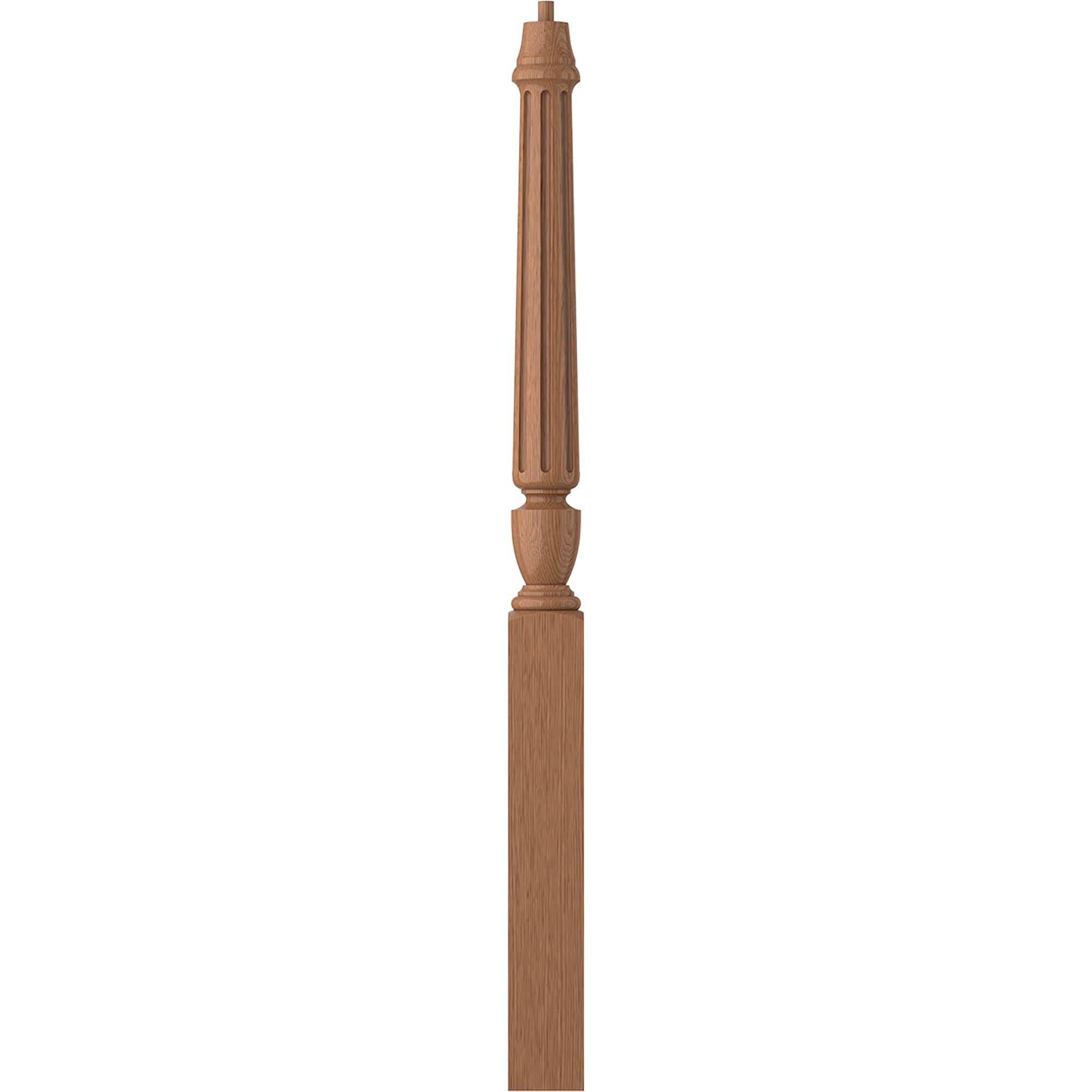 L.J. Smith Stair Systems LJF-3014-WO 3.5-in x 50-in Unfinished White oak Starting Stair Newel Post