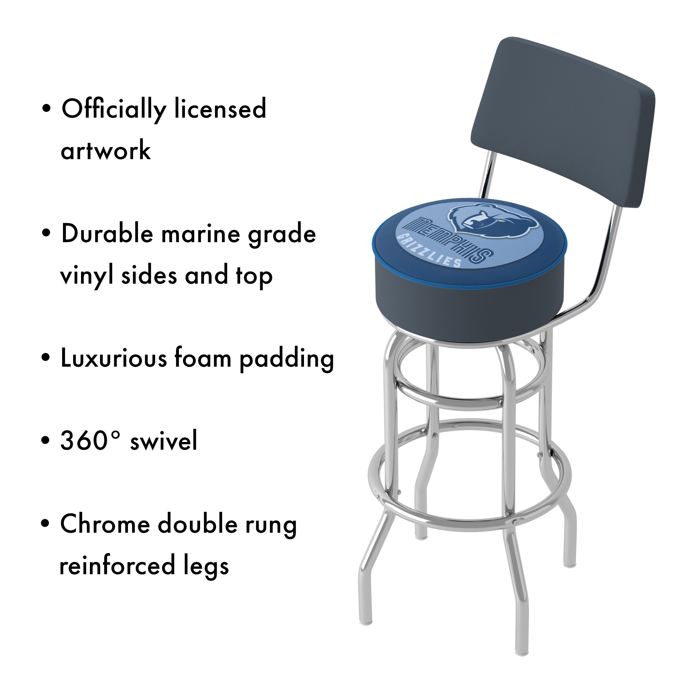 Trademark Gameroom NBA1100-MG-TWN stools - View #3