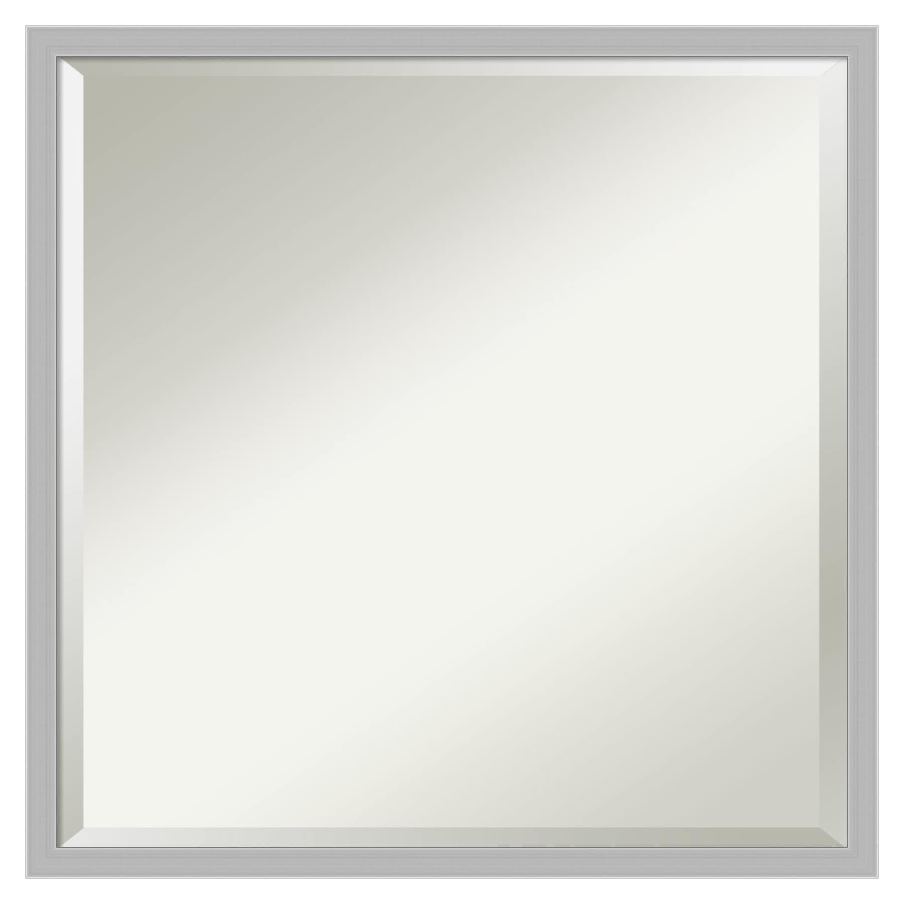 Amanti Art A17005480311 Hera Chrome 21-Inches W x 21-Inches H Square Hera Chrome Framed Wall Mirror