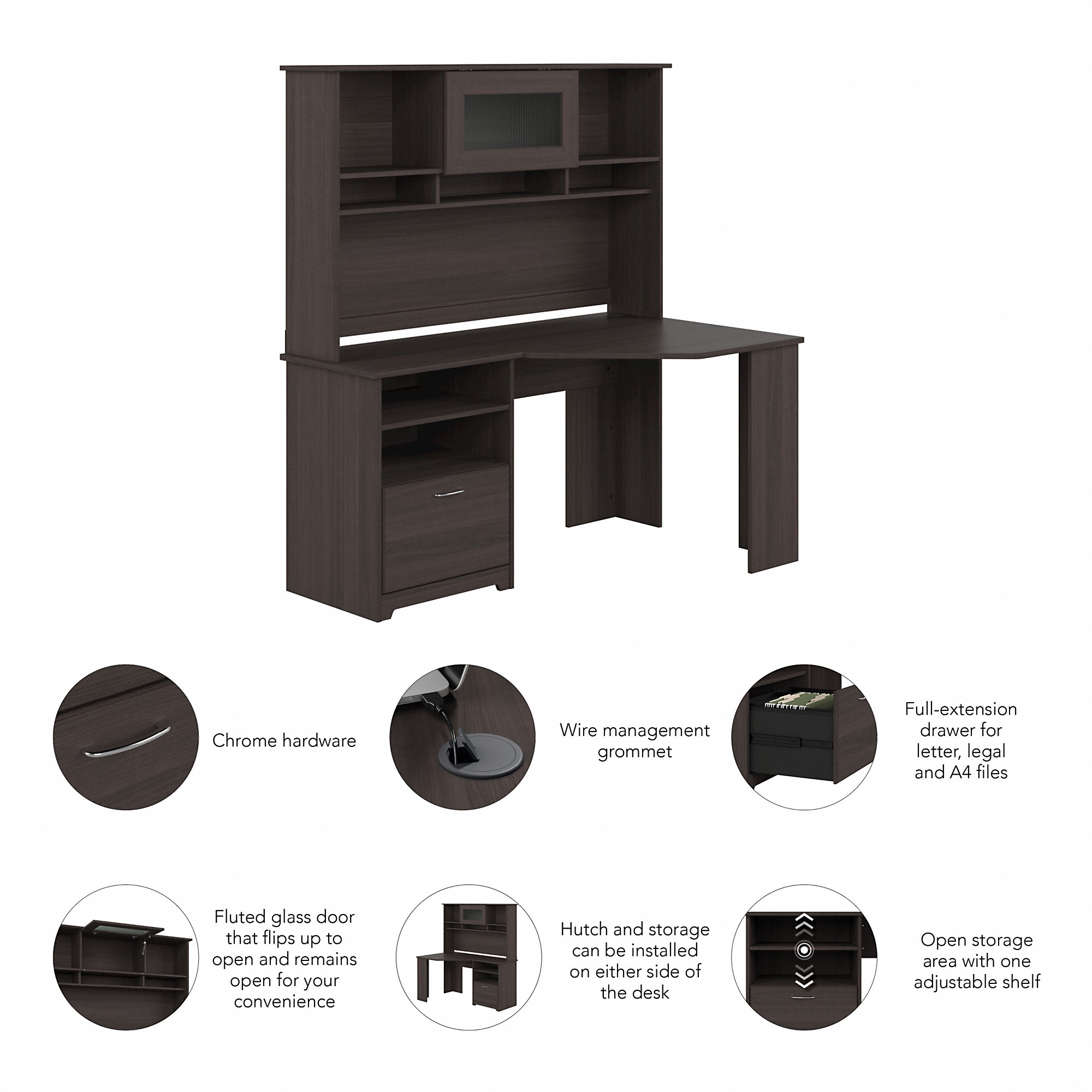 Bush Furniture CAB008HRG desks - View #3