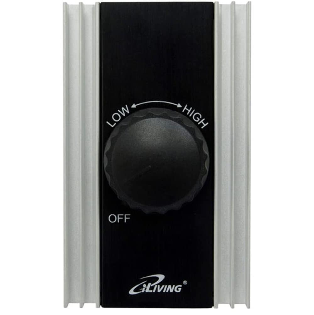 iLIVING ILG8SFSC 8 -Amp Fully variable Rotary Fan Control Wall Plate Included , Black