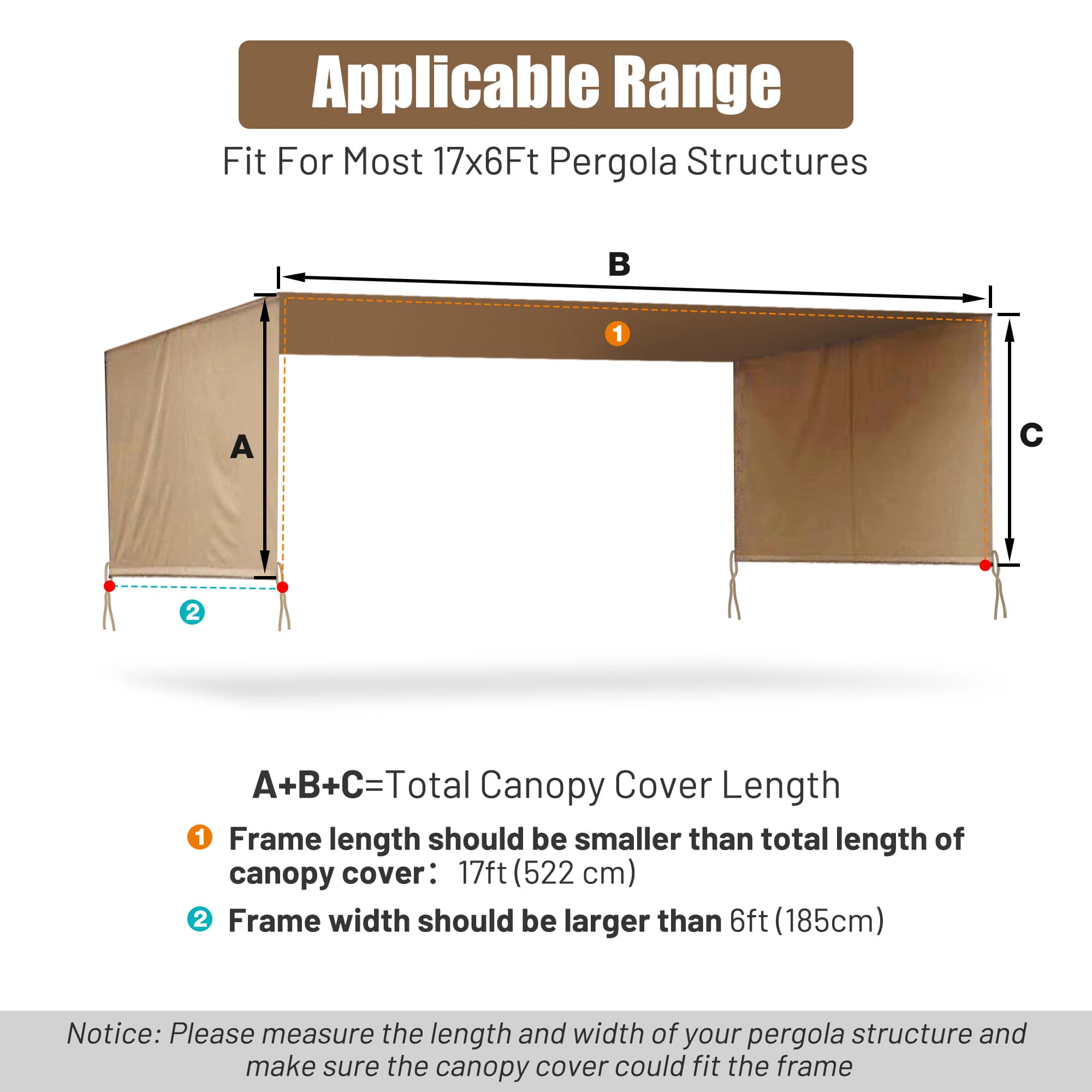 Yescom 07PCP001-17X6-B01-LO Canopy-Parts-Acc - View #4
