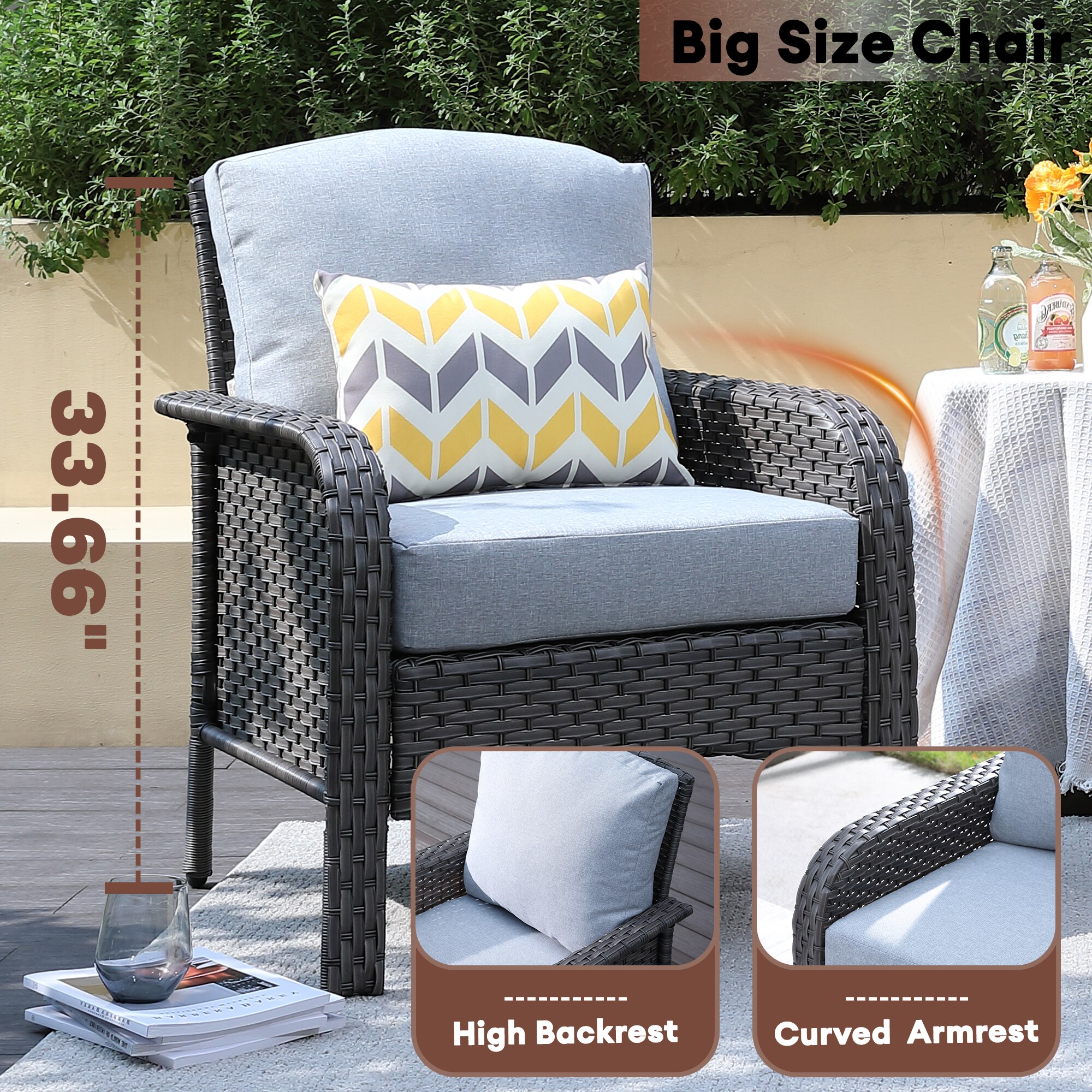 XIZZI XIGNDS403-YMFP Patio-Conversation-Sets - View #6