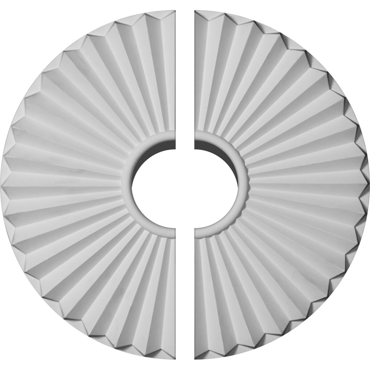 Ekena Millwork CM20SH2-05500 Shakuras 19.75-in W x 19.75-in L Primed Polyurethane Ceiling Medallion