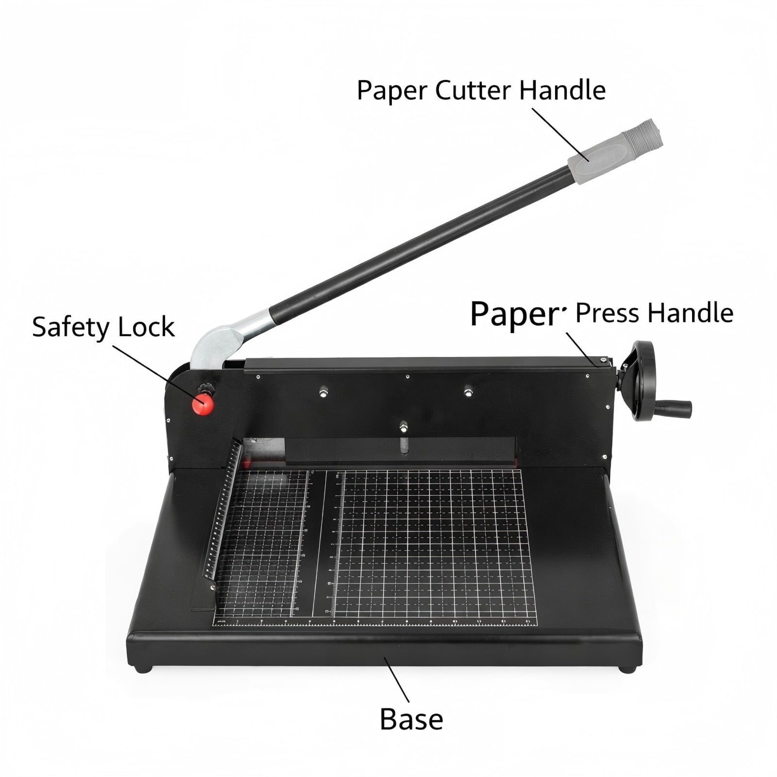 GIVIMO 300-Sheet Paper Cutter 12-in Cutting Width Heavy Duty Manual ...