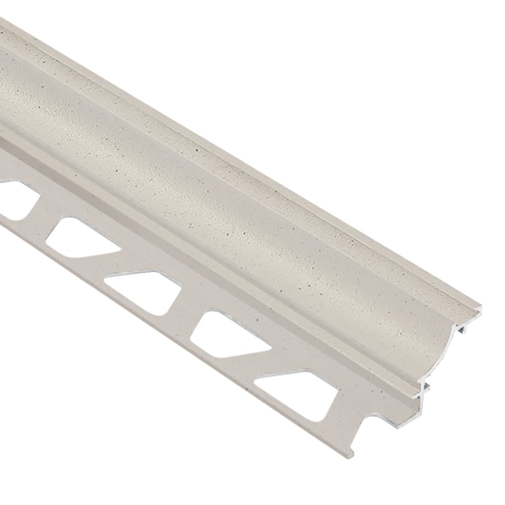 Schluter Systems Dilex Ahk 0563 In W X 985 In L Ivory Textured Color Coated Aluminum Cove Base 7915